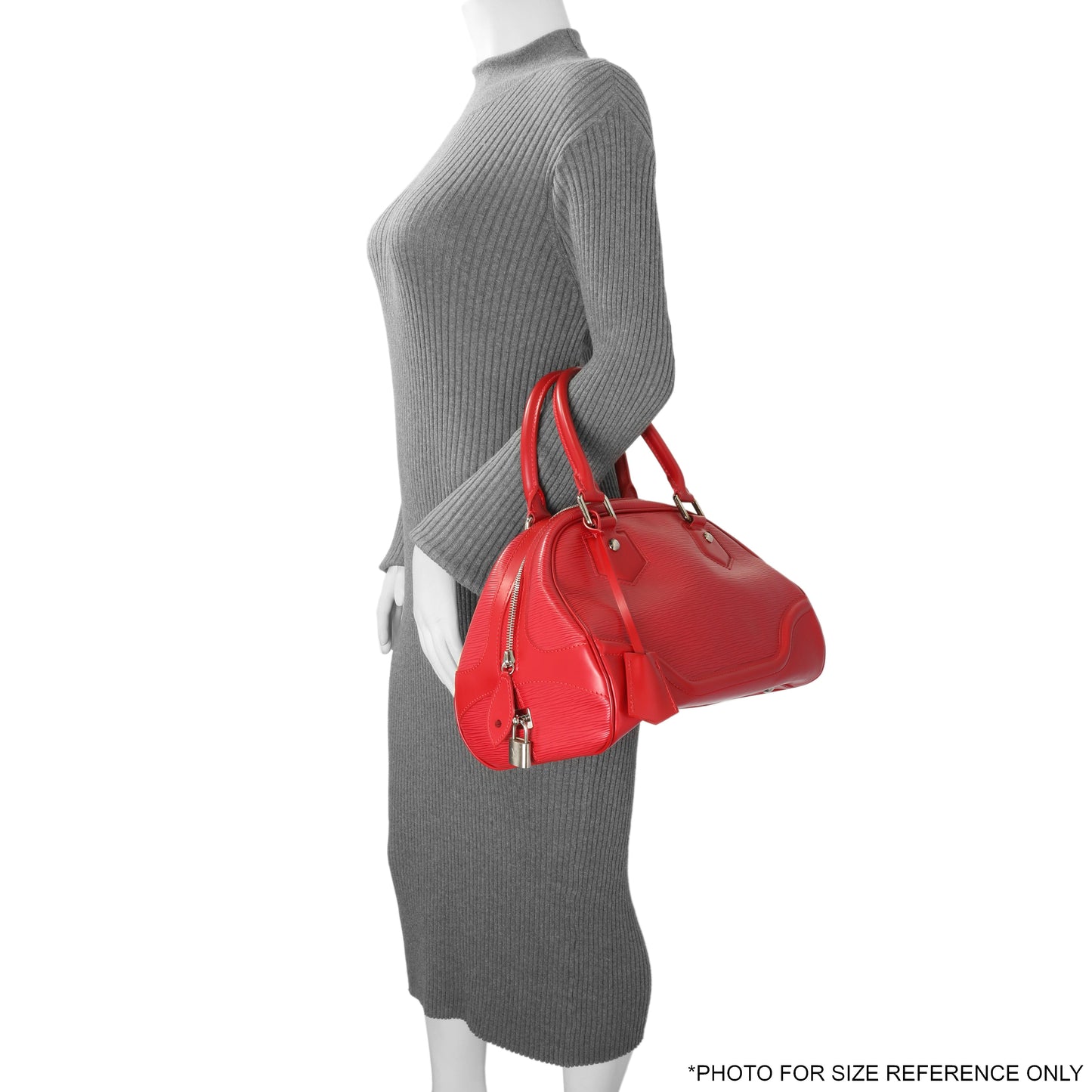 Exclusive Louis Vuitton Rouge Epi Bowling Montaigne PM — Alternate View 7