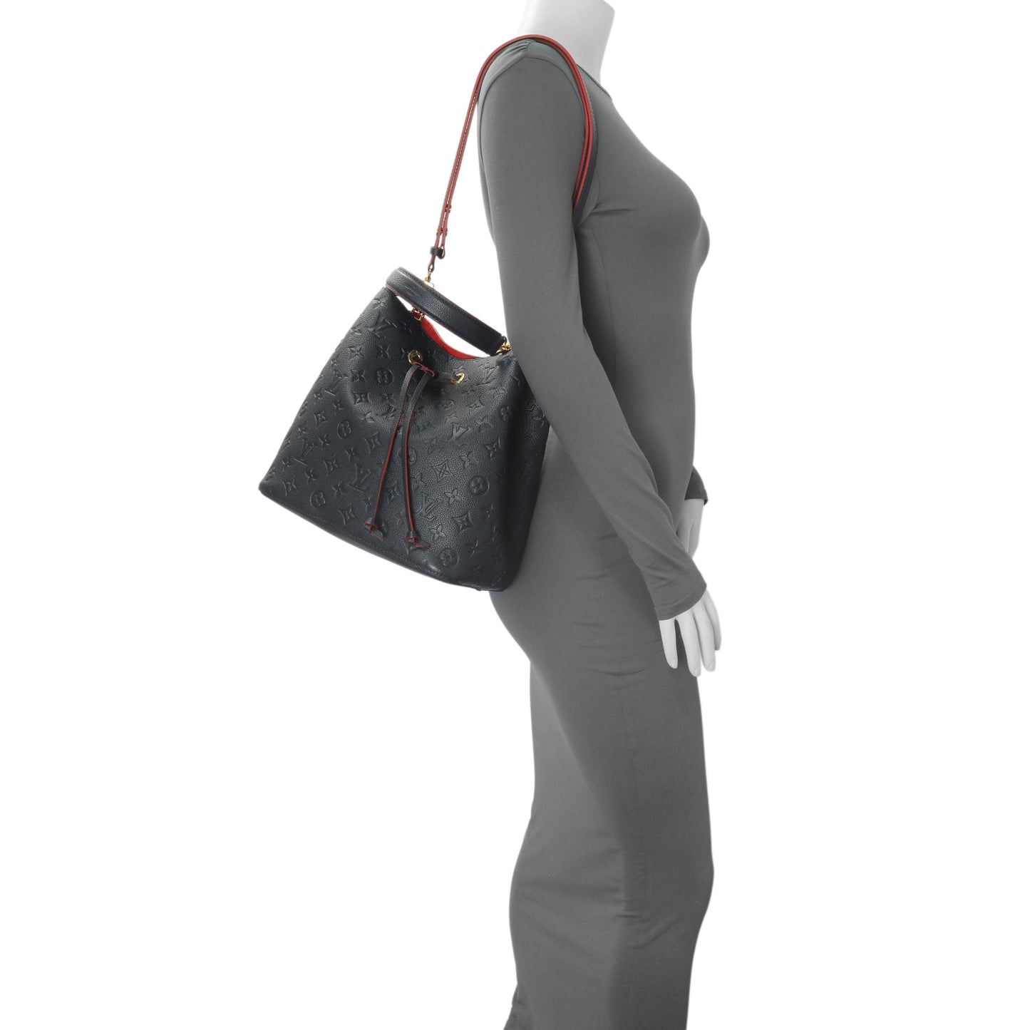 Exclusive Louis Vuitton Marine Rouge Empreinte Neonoe MM — Alternate View 13