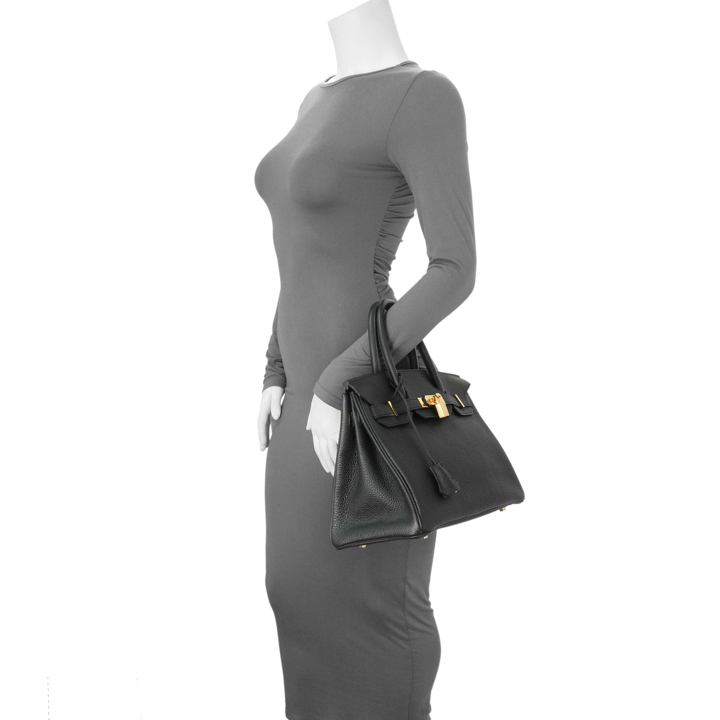 Exclusive Hermes Black Togo Birkin 30 — Alternate View 7