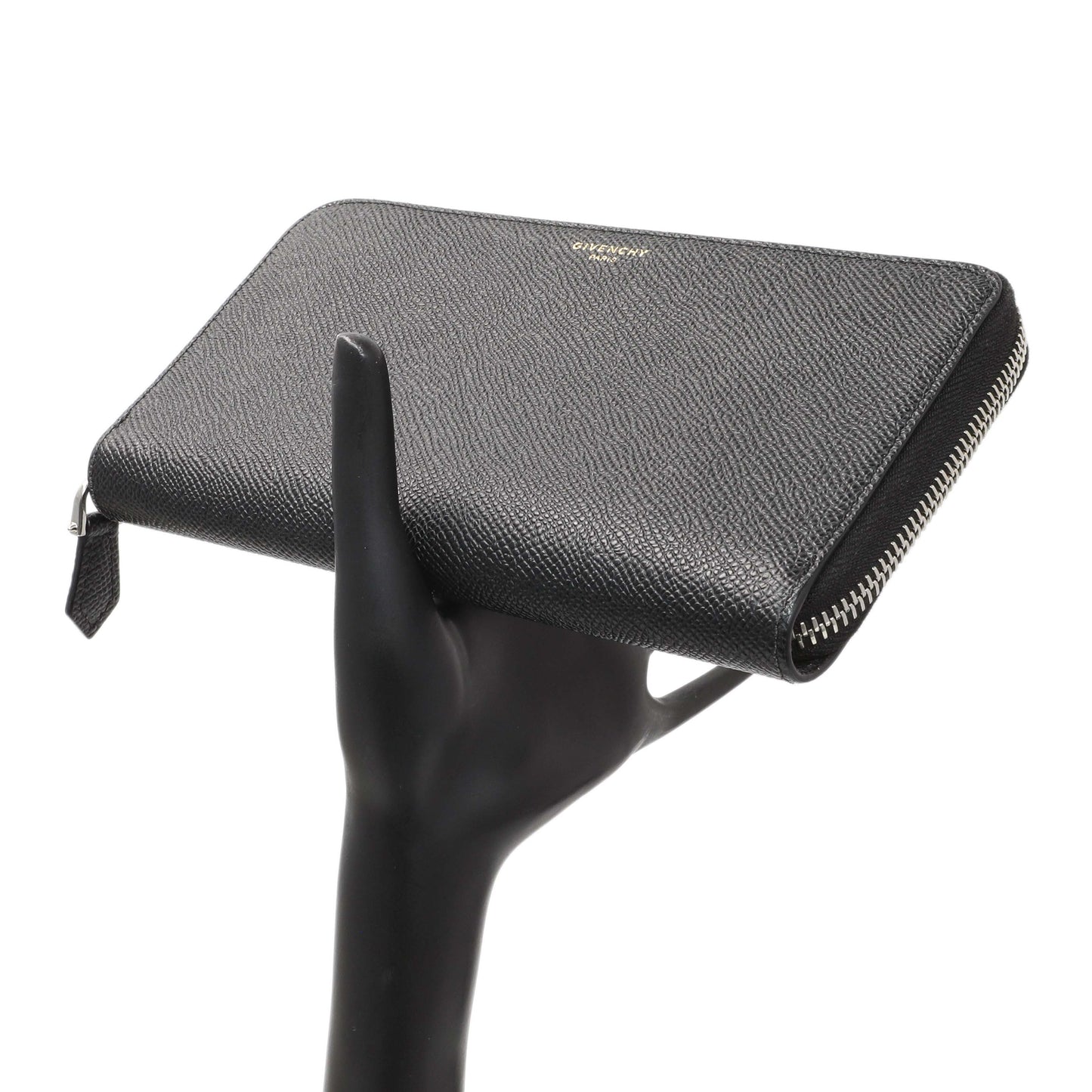 Exclusive Givenchy Black Calfskin Zip Around Wallet — Alternate View 8