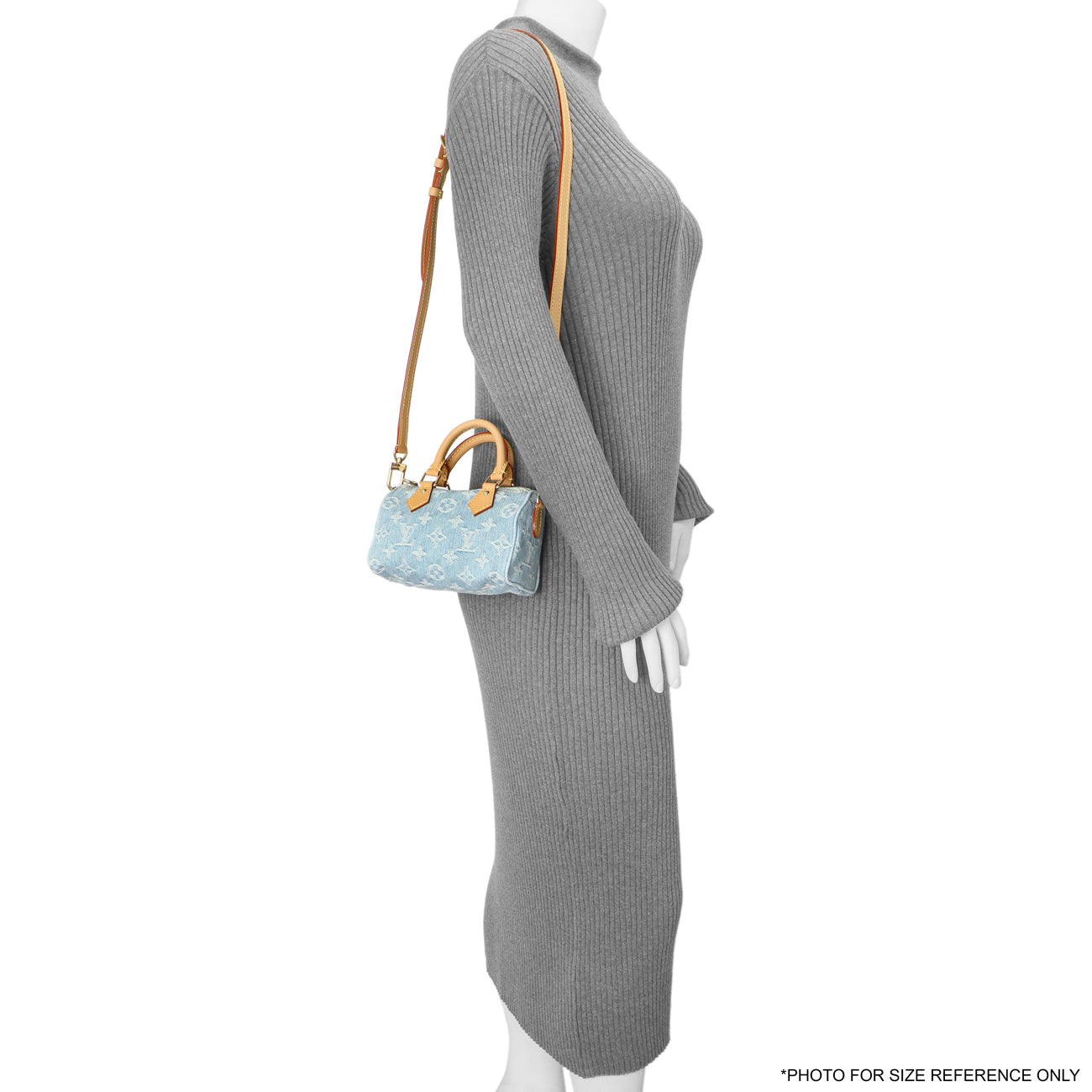 Exclusive Louis Vuitton Monogram Denim Nano Speedy — Lifestyle View