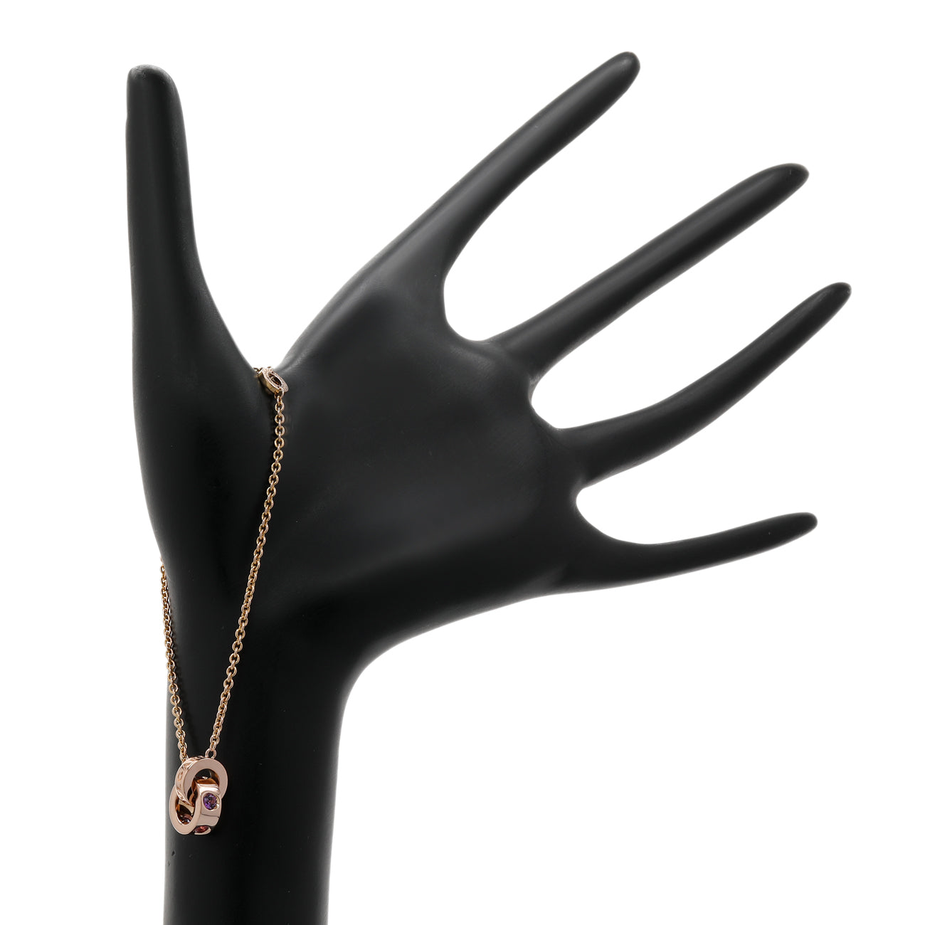 Exclusive Bulgari 18K Rose Gold Roman Sorbet Bracelet — Back View