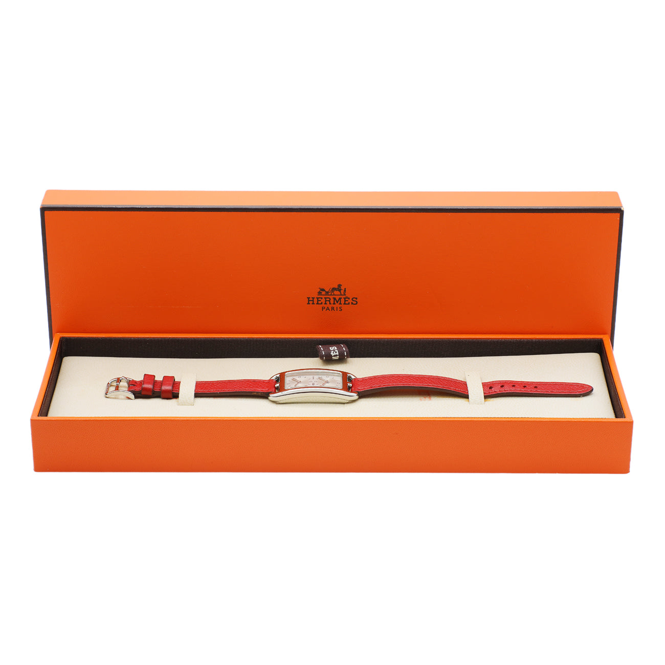 Exclusive Hermes Stainless Steel Cape Cod Dual Time CC3-210 Quartz Watch — Lifestyle View