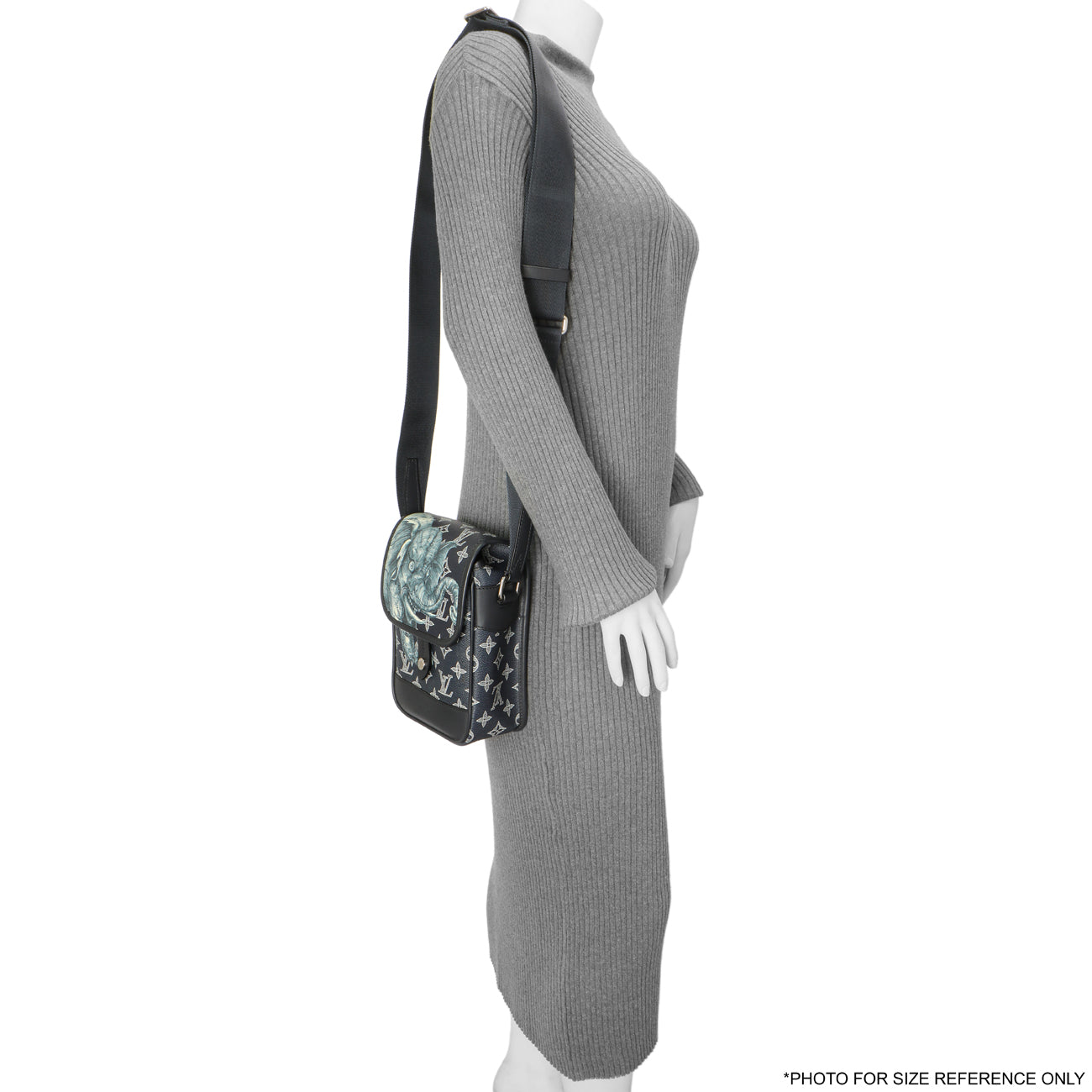 Exclusive Louis Vuitton Savane Monogram Elephant Chapman Messenger BB — Alternate View 8