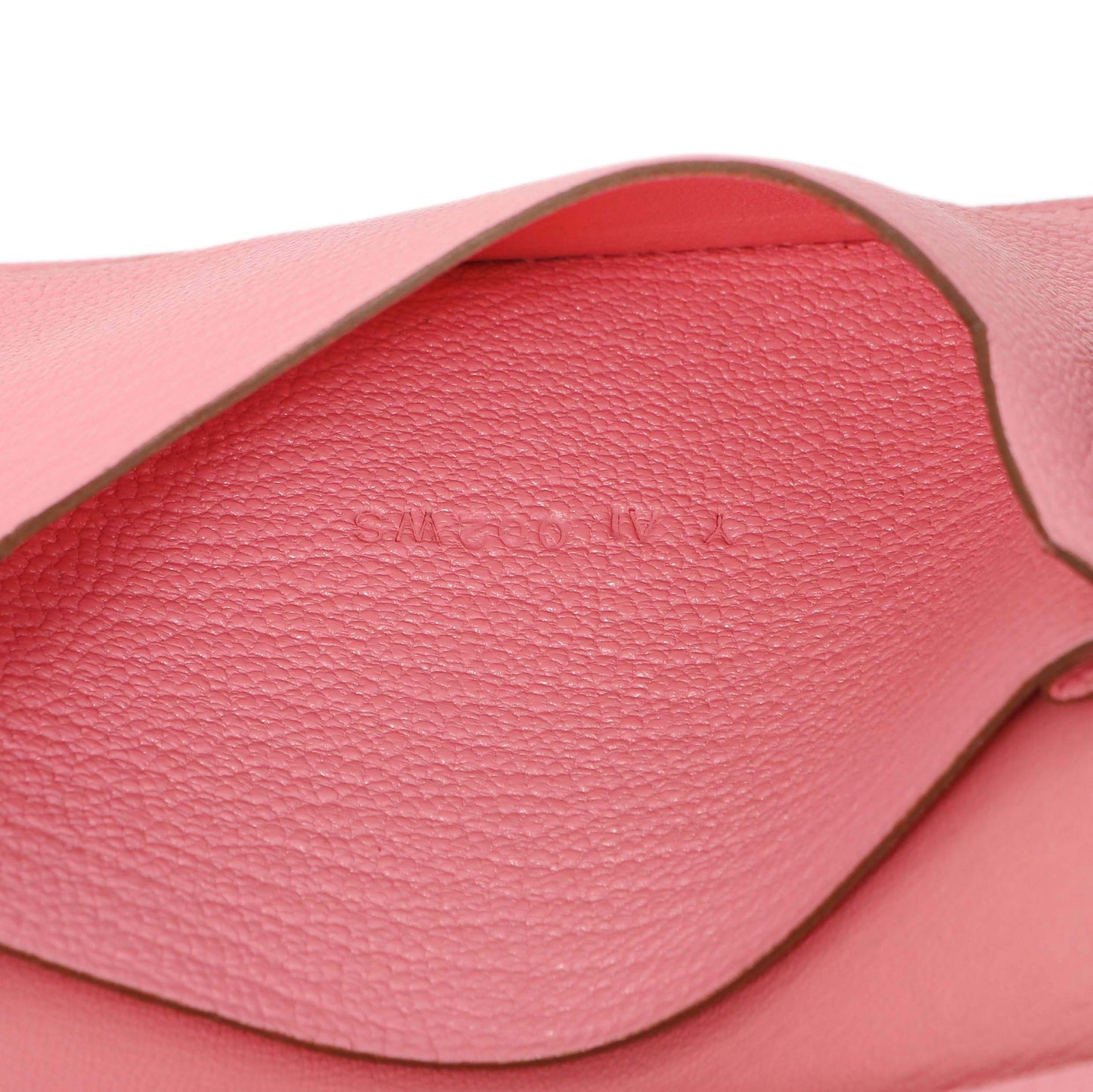 Exclusive Hermes Rose Confetti Chevre Mysore Bearn Card Holder Wallet — Lifestyle View