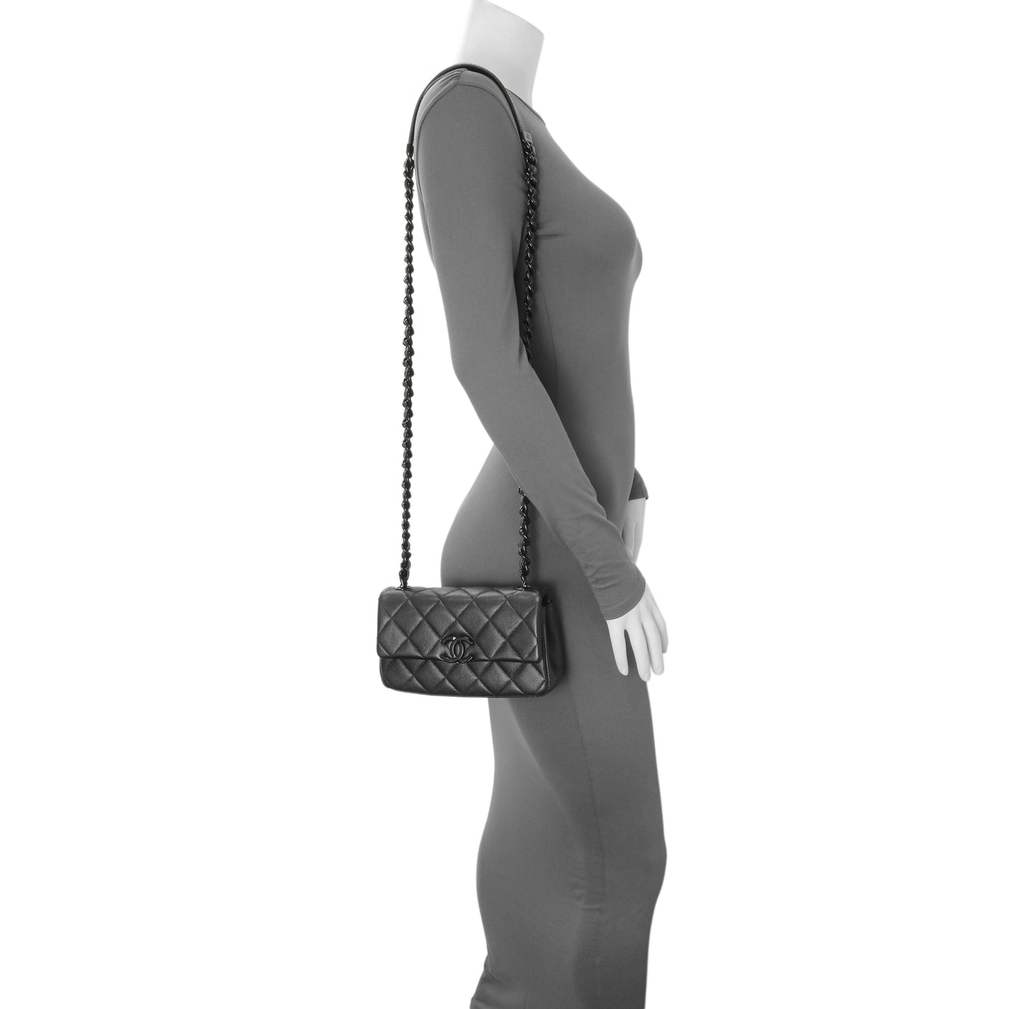 Exclusive Chanel Black Caviar Quilted My Everything Small Flap — Alternate View 11
