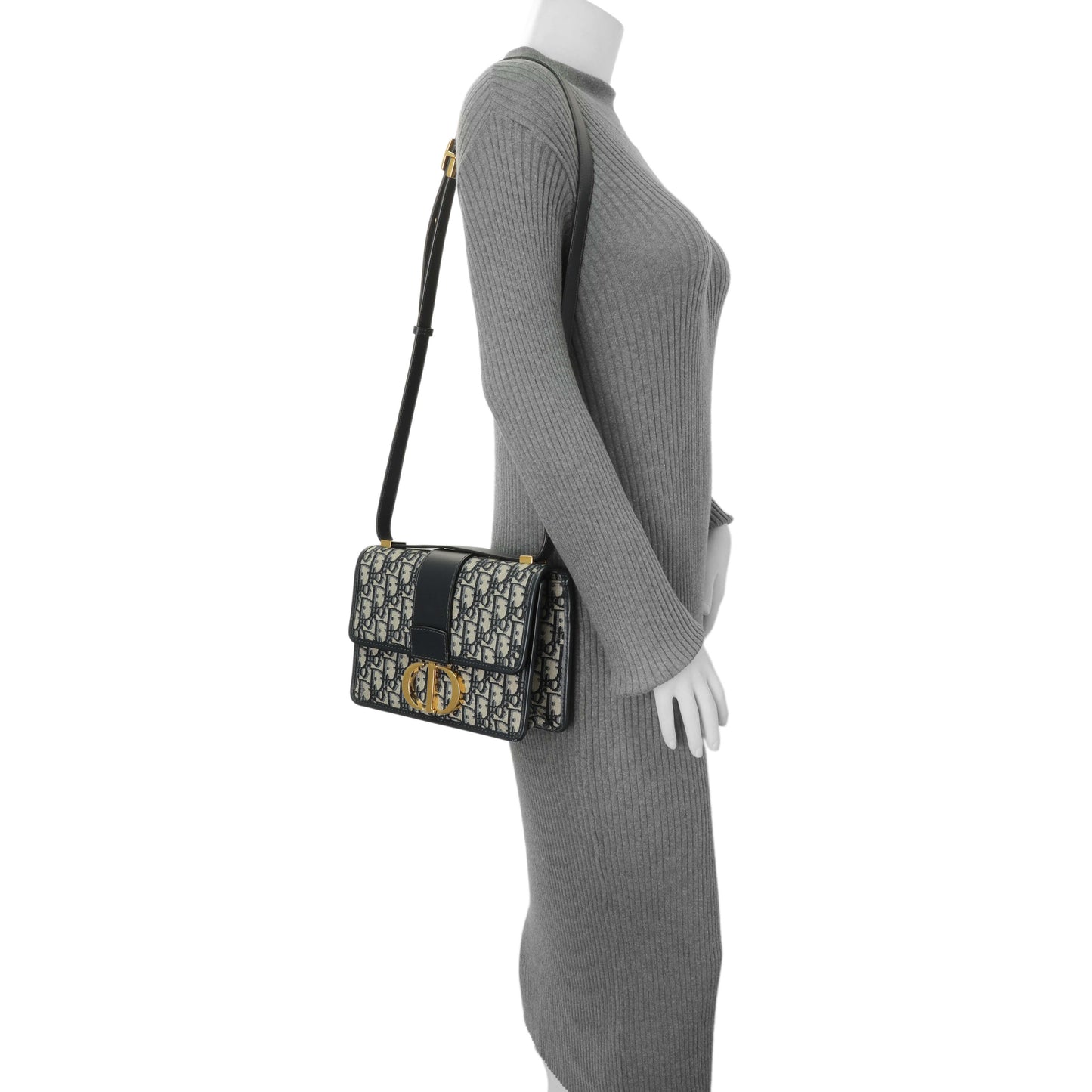 Exclusive Christian Dior Oblique 30 Montaigne Flap Bag — Alternate View 12
