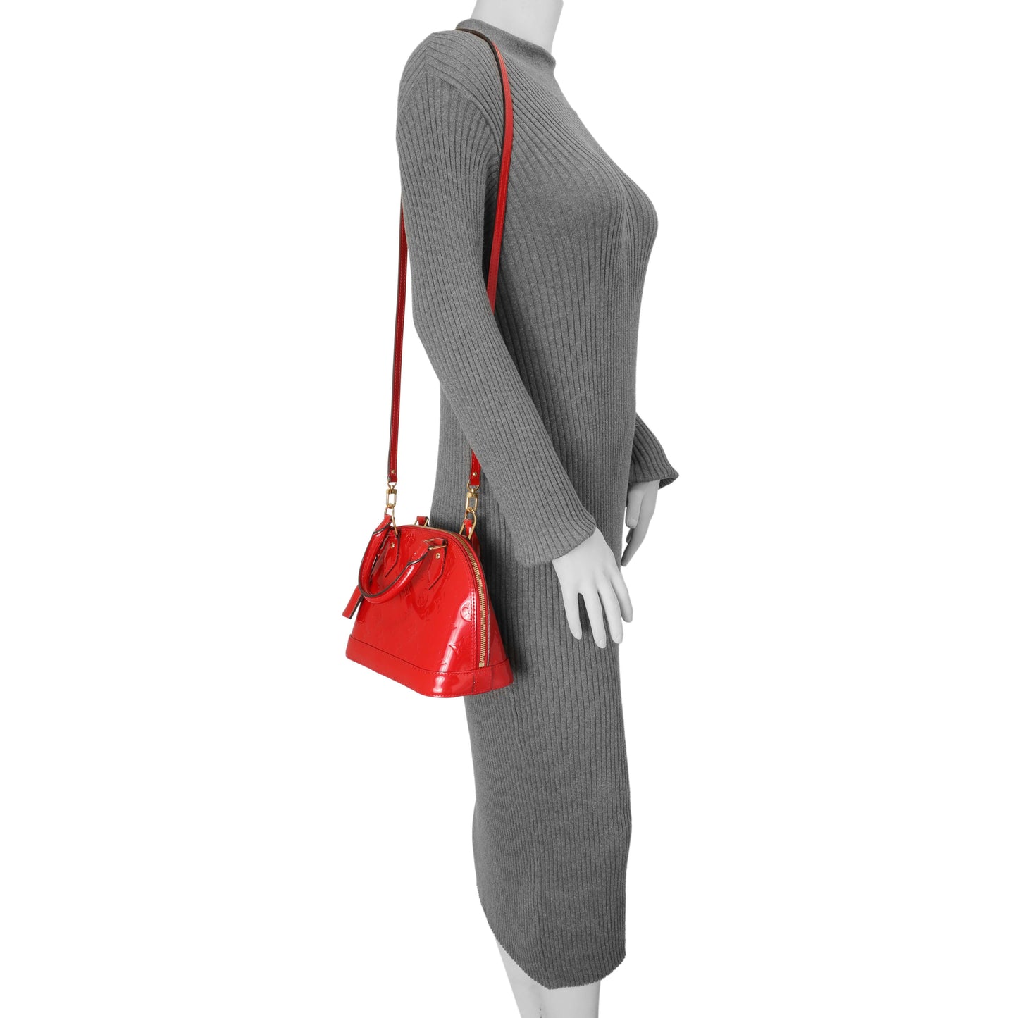 Exclusive Louis Vuitton Cherry Vernis Alma BB — Alternate View 7