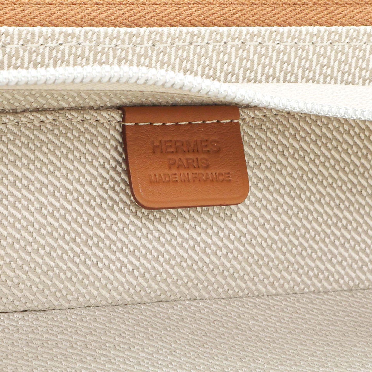 Exclusive Hermes Canvas Taurillon Regate RMS Cargo Cabin Suitcase — Detail View