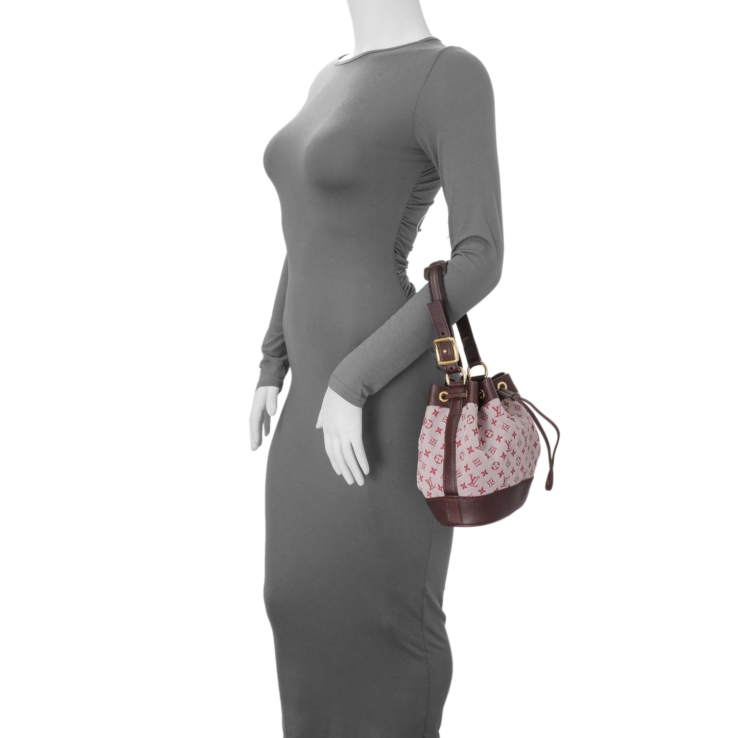 Exclusive Louis Vuitton Monogram Mini Lin Noelie Bucket Bag — Alternate View 7