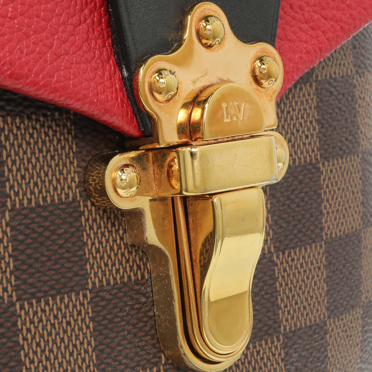 Exclusive Louis Vuitton Red Damier Ebene Clapton Backpack — Alternate View 11