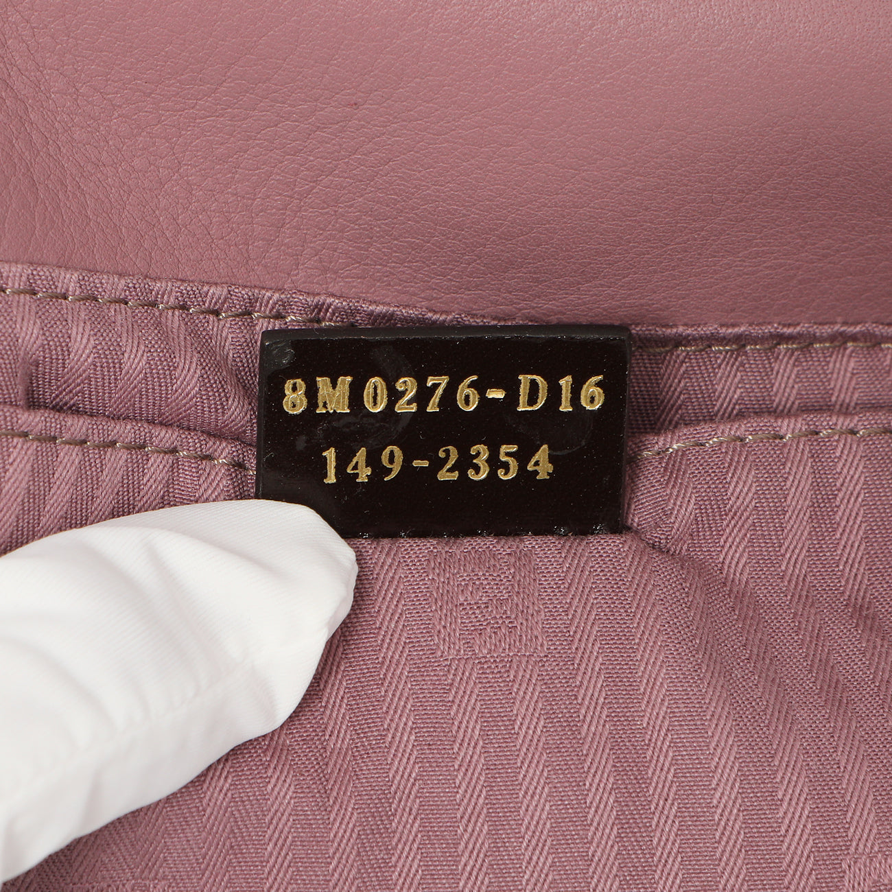Exclusive Fendi Vitello Flamingo Fendista Pouchette Crossbody — Lifestyle View