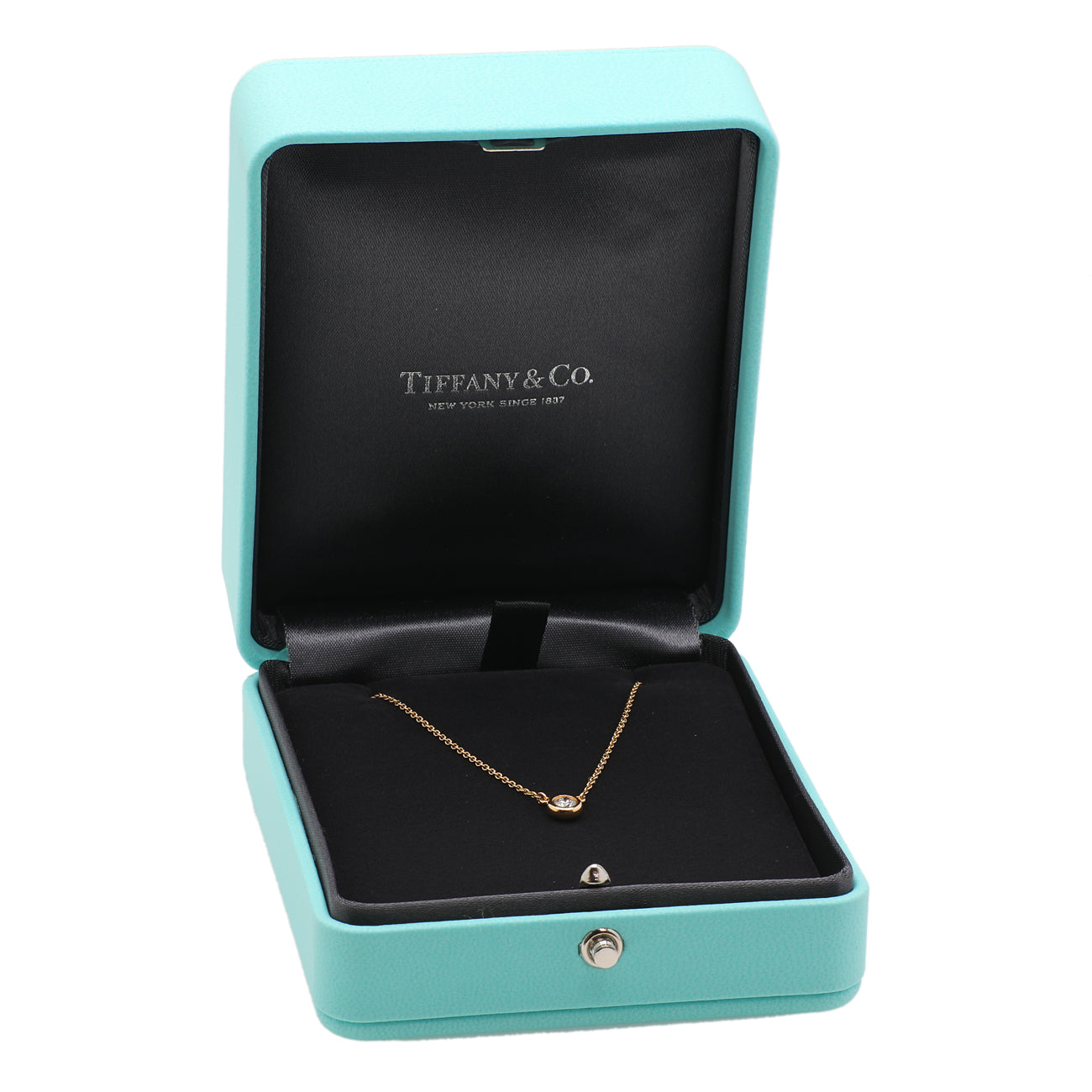 Exclusive Tiffany & Co. 18K Yellow Gold 0.17 Carat Diamonds by the Yard Single Pendant — Lifestyle View