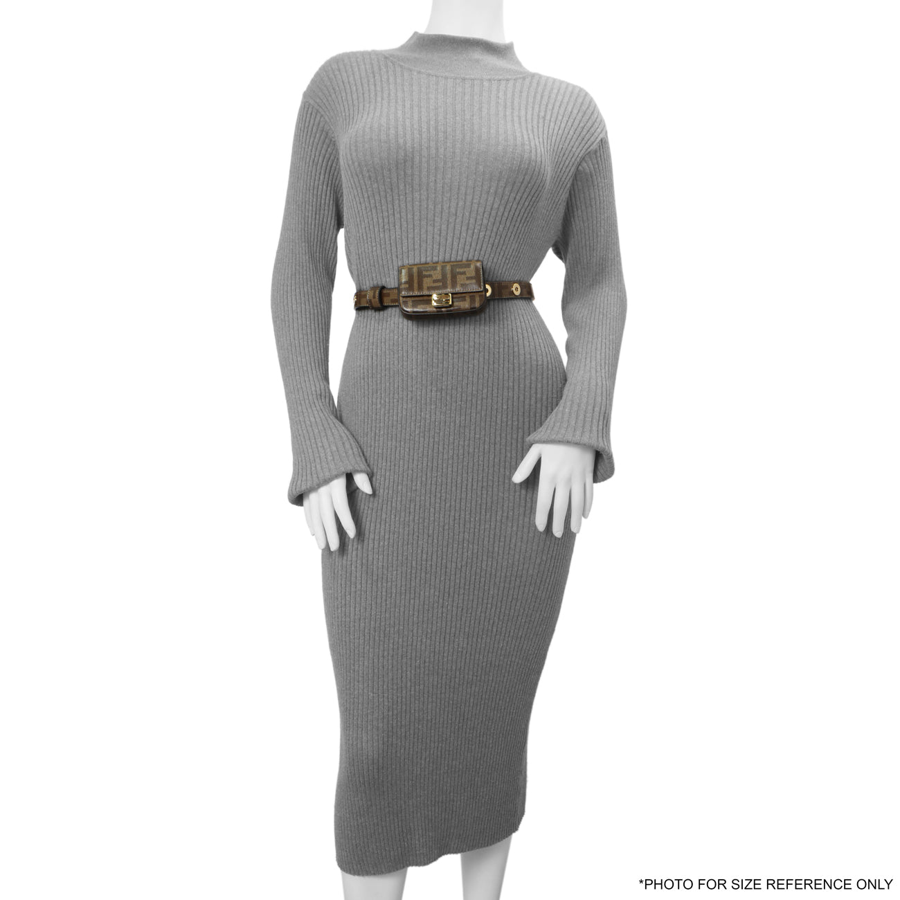Exclusive Fendi Glazed Canvas Vitello Century FF 1974 Nano Baguette Belt Bag — Alternate View 9