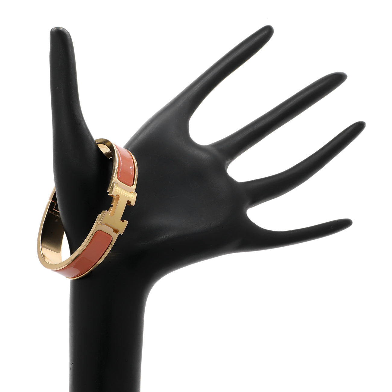 Exclusive Hermes Narrow Clic H Bracelet — Back View
