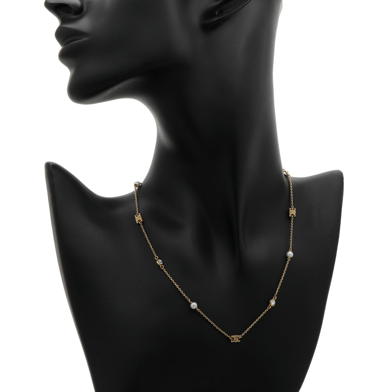 Exclusive Celine Les Perles Crystal Necklace — Top View
