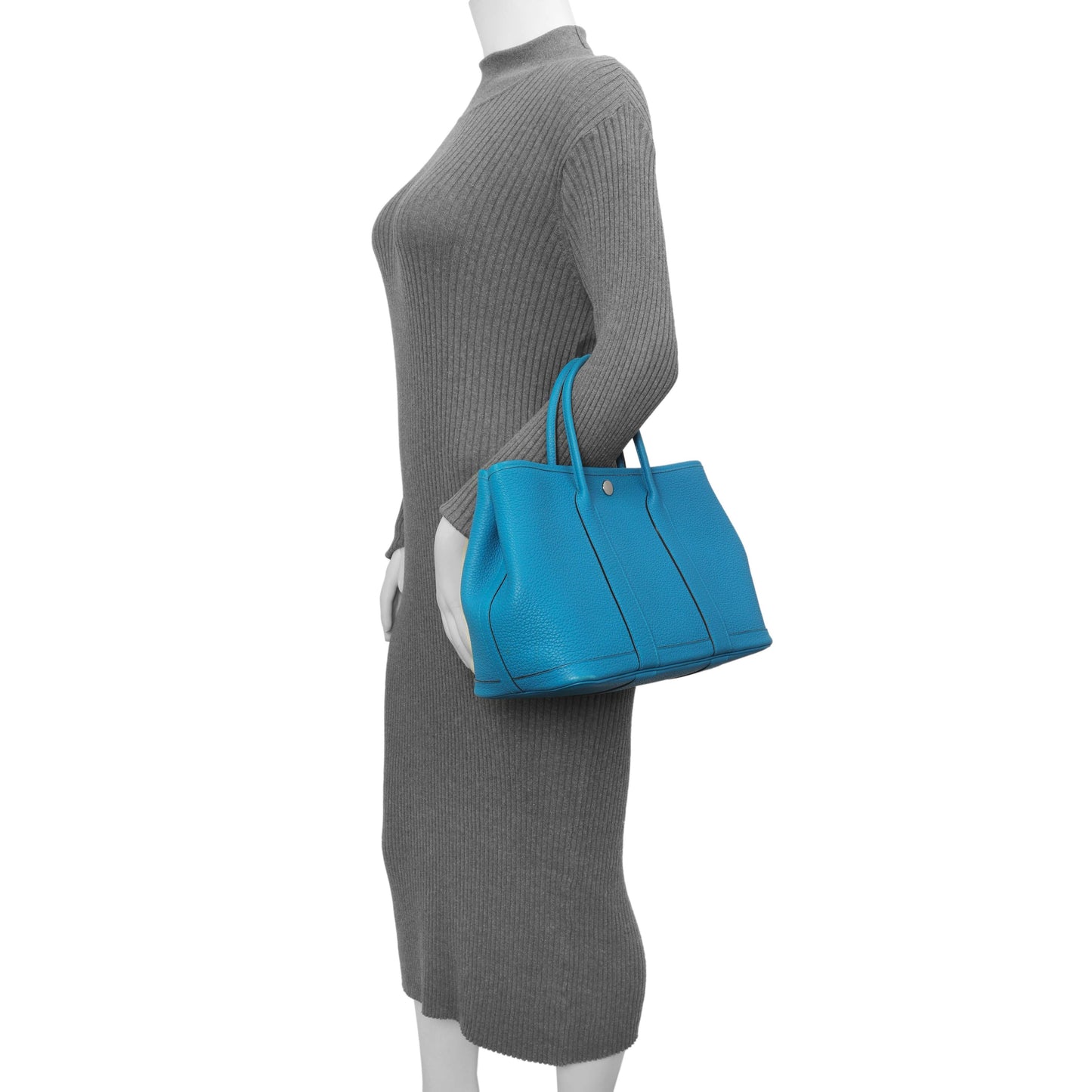 Exclusive Hermes Bleu Zanzibar Negonda Garden Party 30 — Alternate View 11