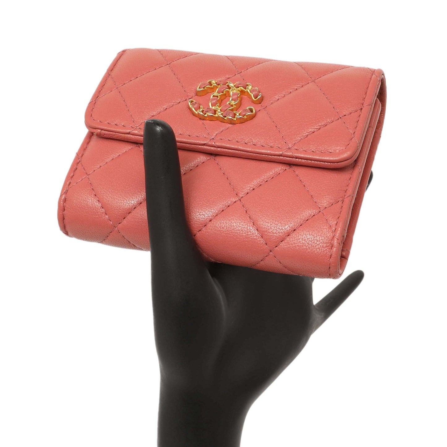 Exclusive Chanel Pink Quilted Lambskin 19 Small Flap Wallet — Alternate View 7