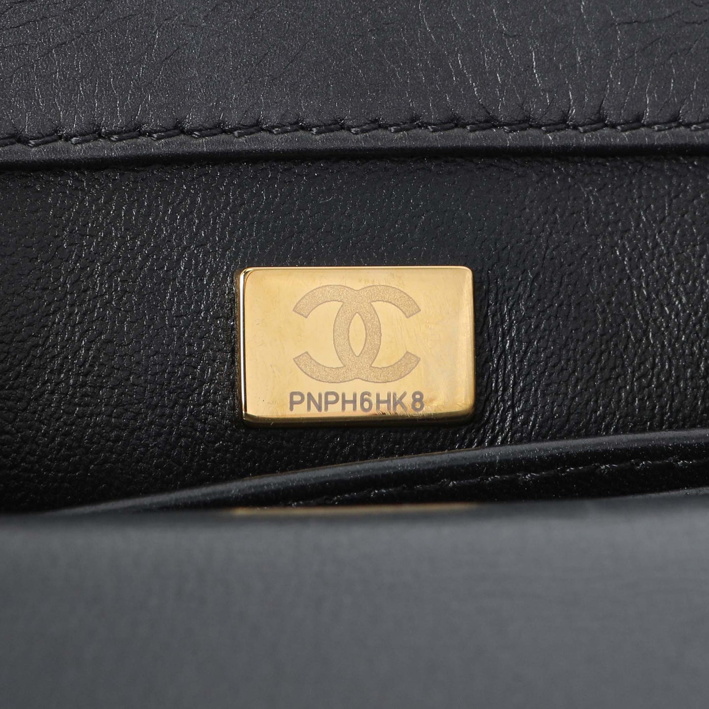 Exclusive Chanel Black Quilted Goatskin Extra Mini Coco Handle Flap — Alternate View 10