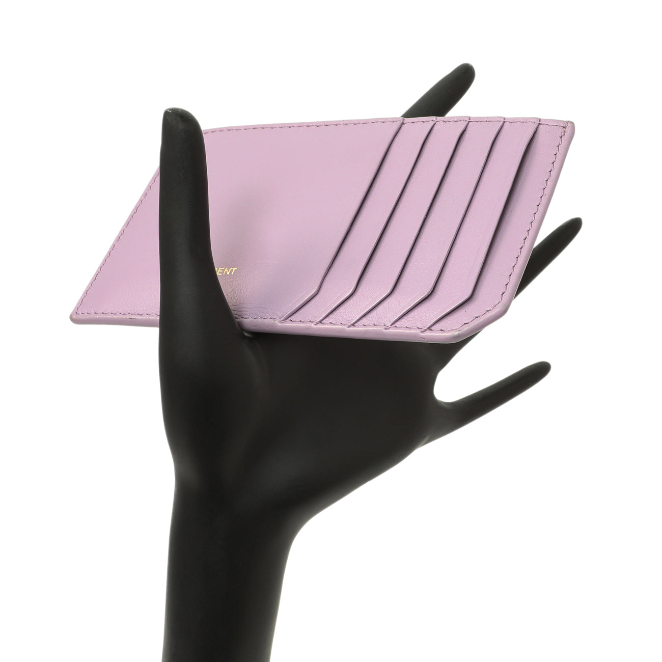 Exclusive Saint Laurent Lilac Calfskin 5 Fragments Card Holder — Alternate View 7