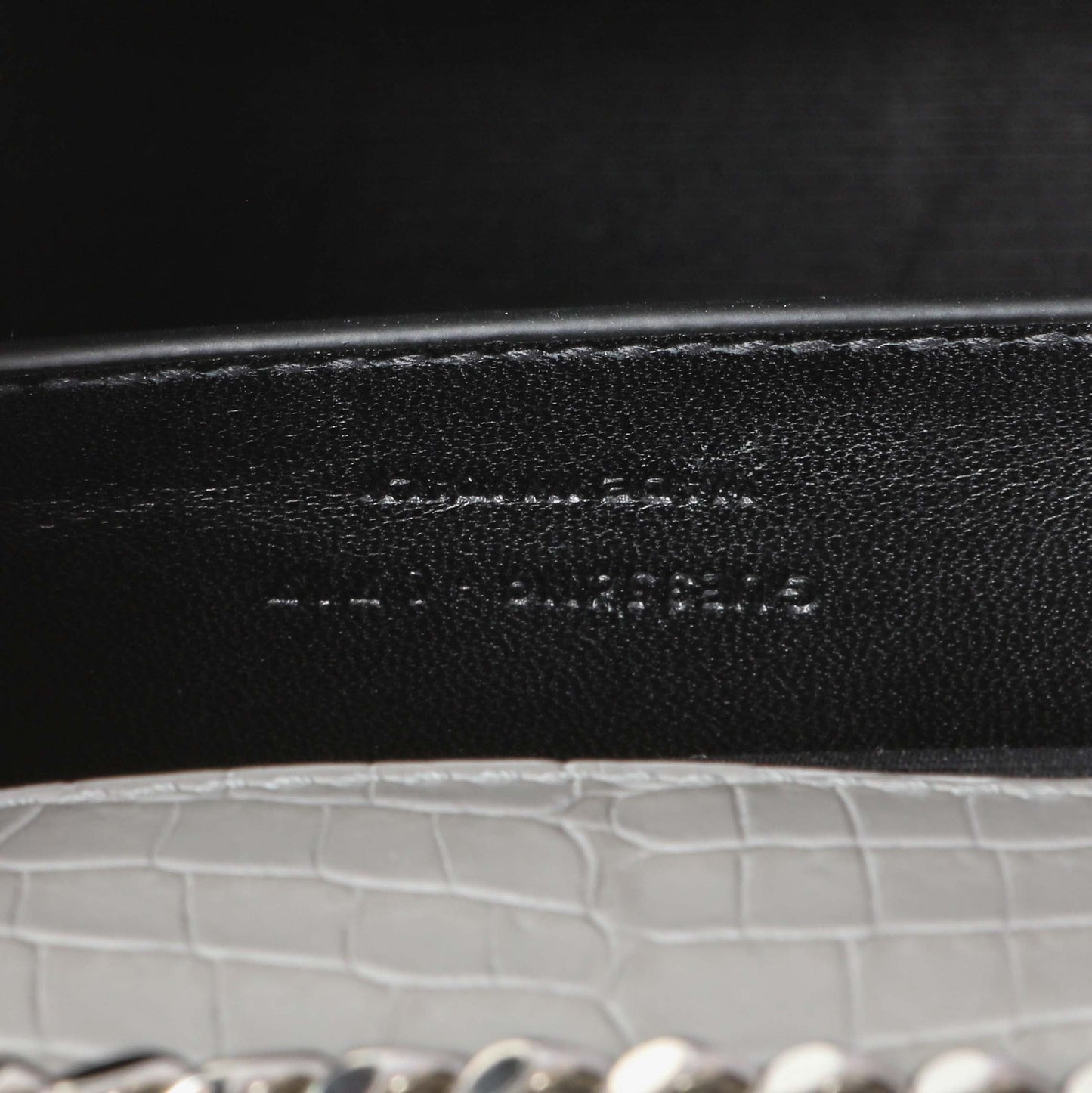 Exclusive Saint Laurent Crocodile Embossed Calfskin Medium Monogram Kate Tassel Satchel — Alternate View 10