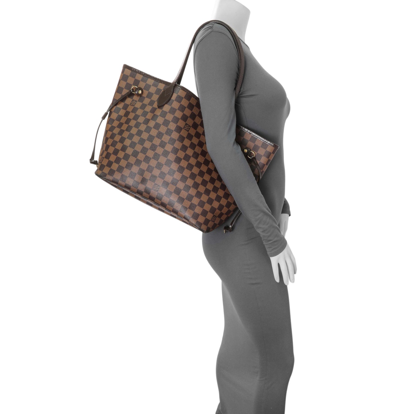 Exclusive Louis Vuitton Damier Ebene Neverfull MM — Alternate View 13
