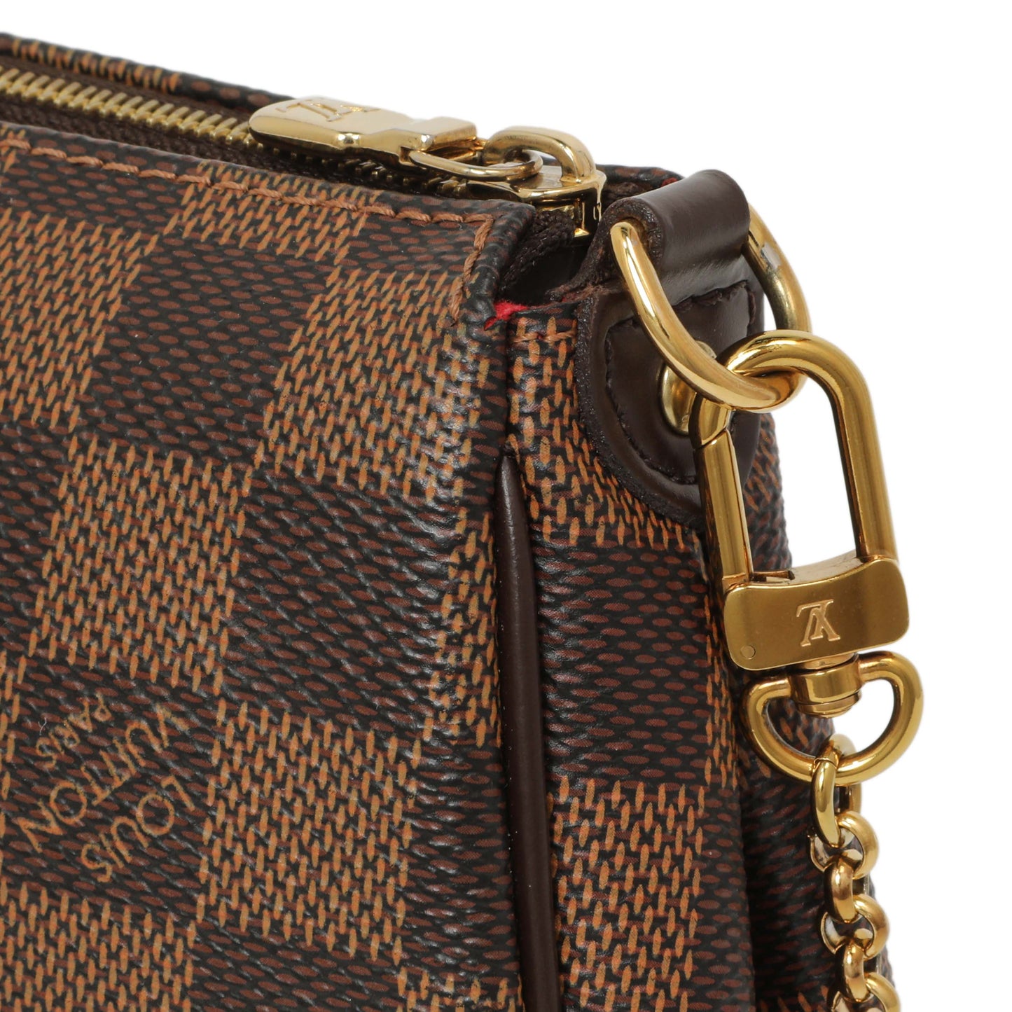 Exclusive Louis Vuitton Damier Ebene Eva Clutch — Alternate View 11