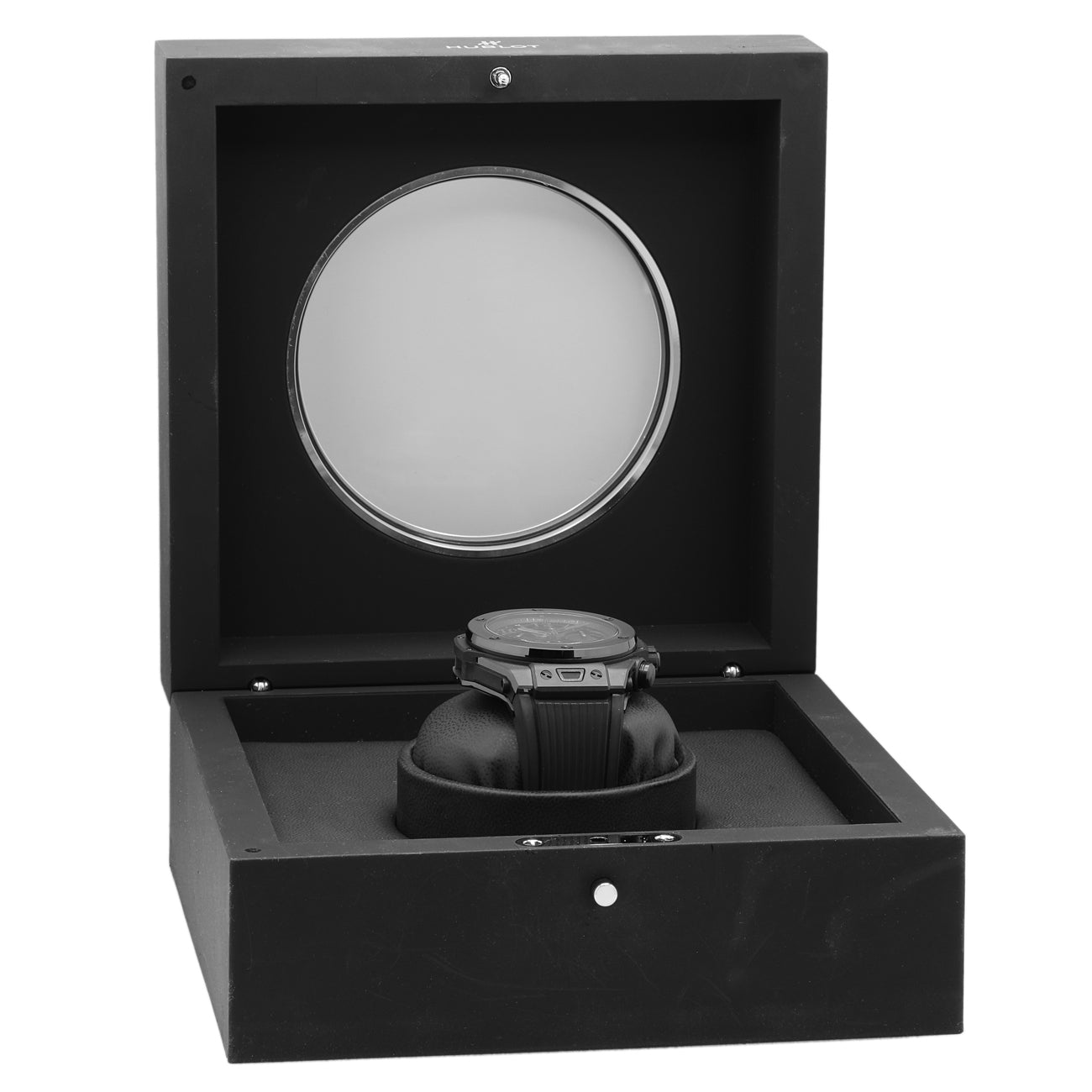Exclusive Hublot Ceramic Big Bang Unico All Black 411.CI.1110.RX — Lifestyle View