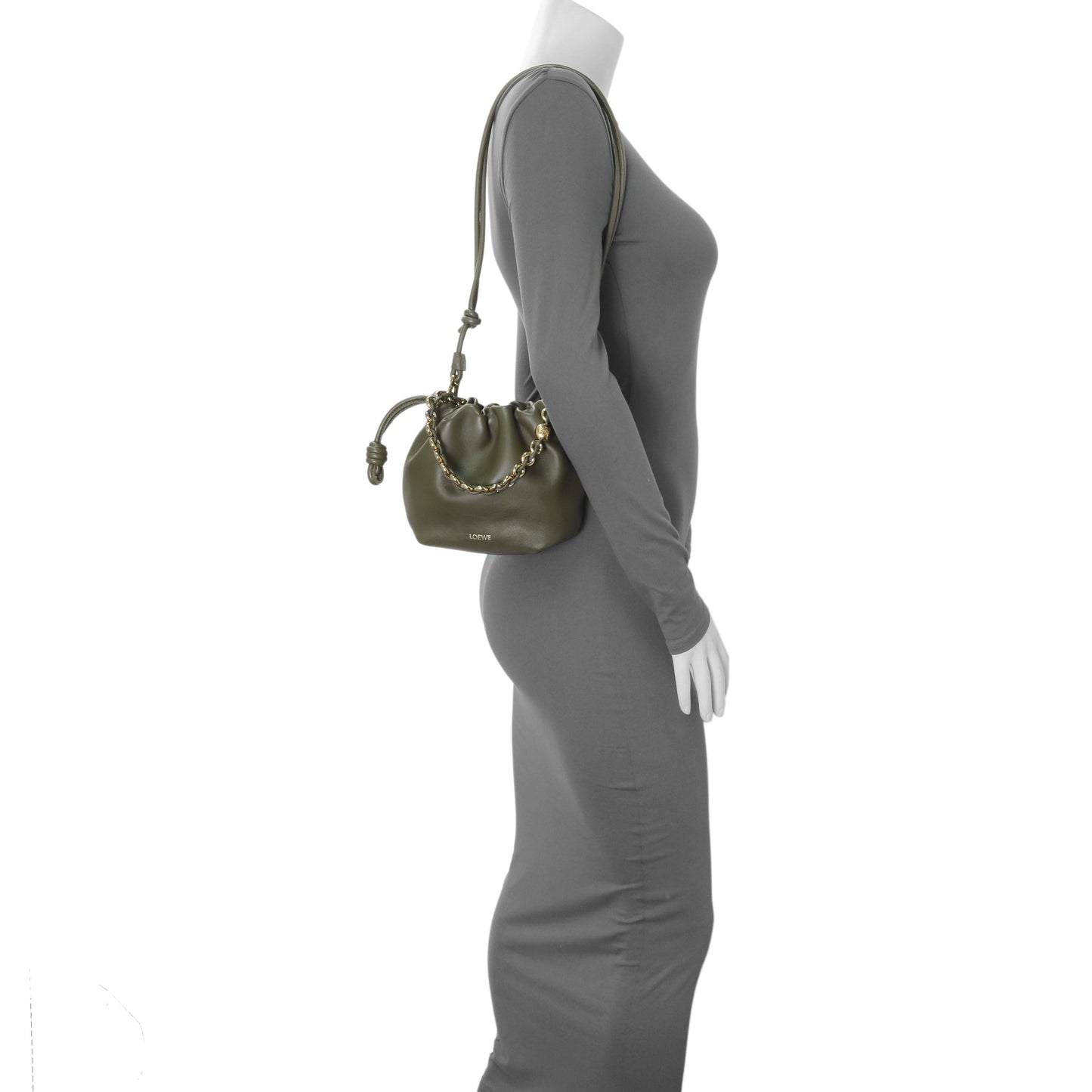 Exclusive Loewe Donut Chain Mini Flamenco Knot Clutch — Alternate View 7