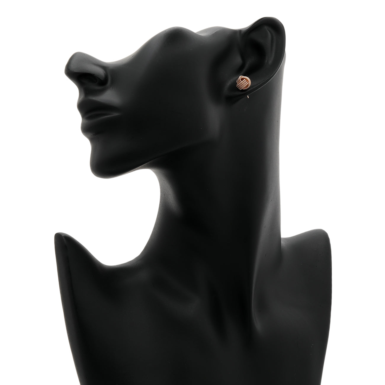 Exclusive Tiffany & Co. 18K Rose Gold Twist Knot Earrings — Back View