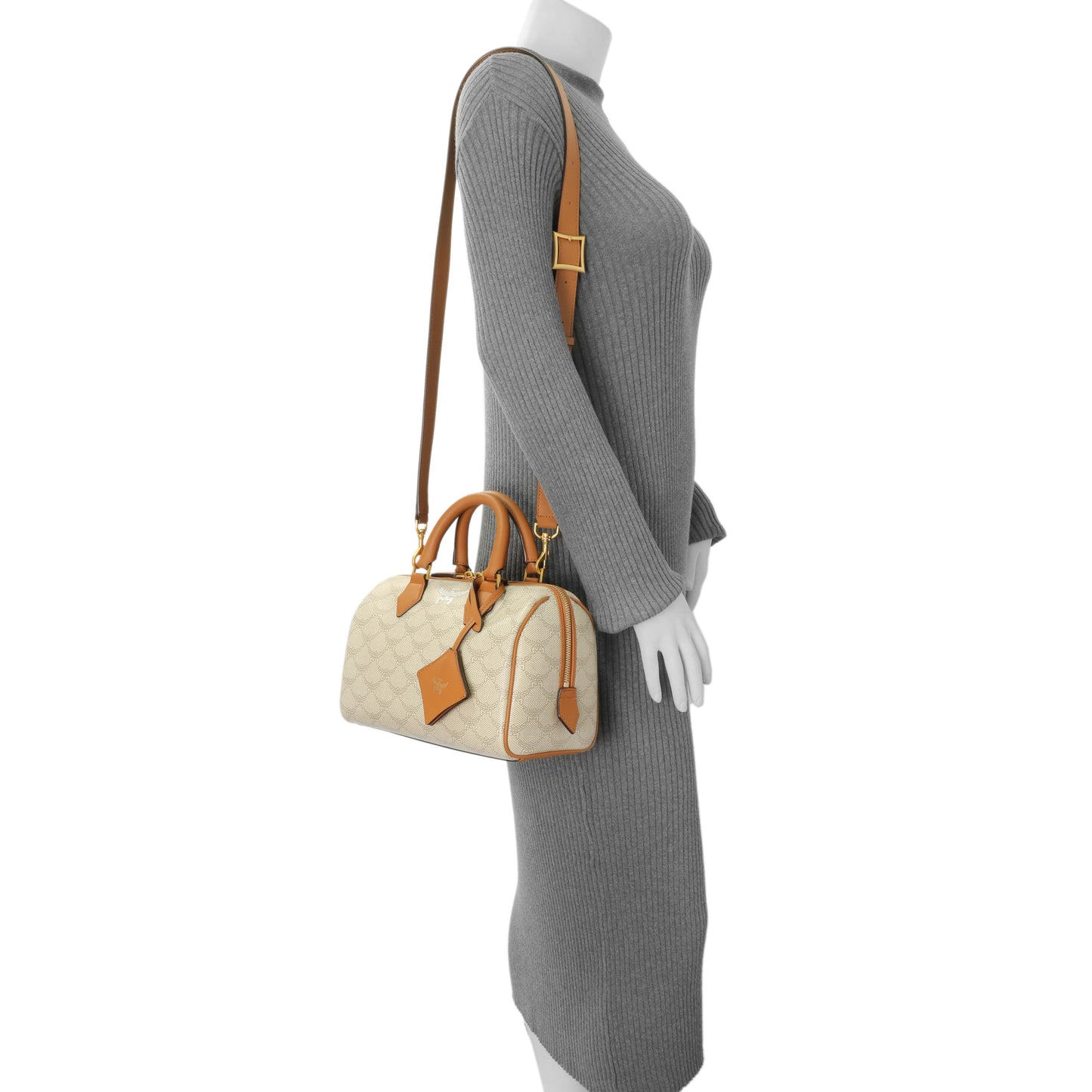 Exclusive MCM Lauretos Monogram Ella Boston Bag — Alternate View 7