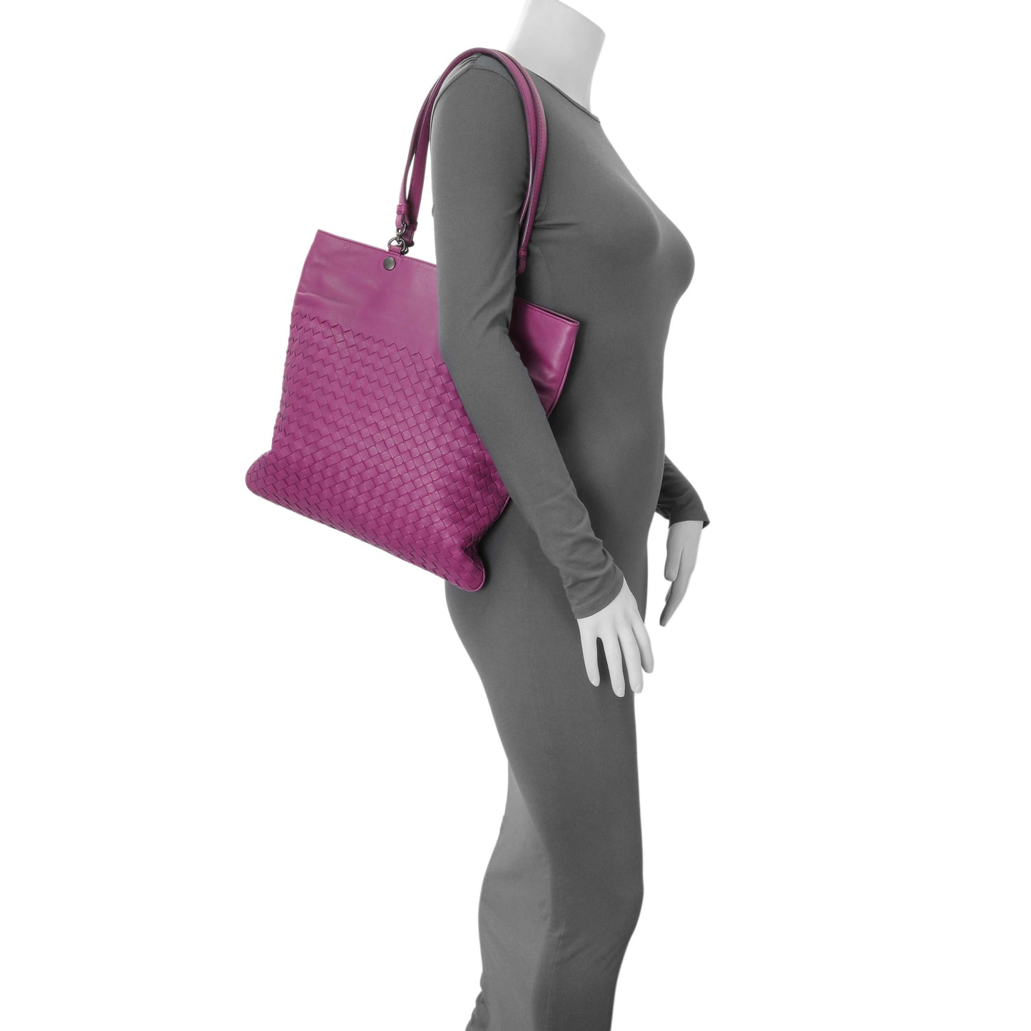 Exclusive Bottega Veneta Purple Nappa Intrecciato Tote — Alternate View 9