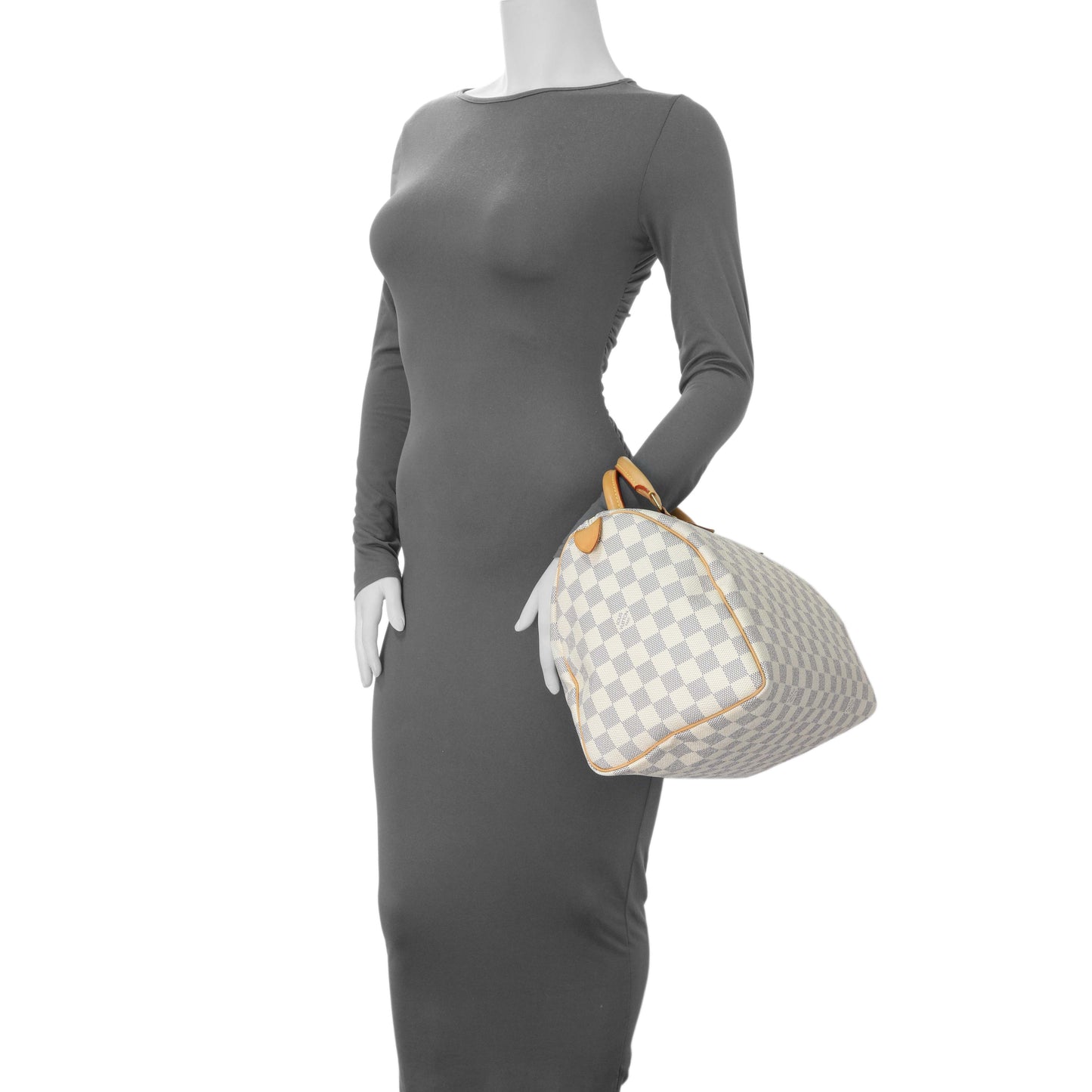Exclusive Louis Vuitton Damier Azur Speedy 30 — Alternate View 11