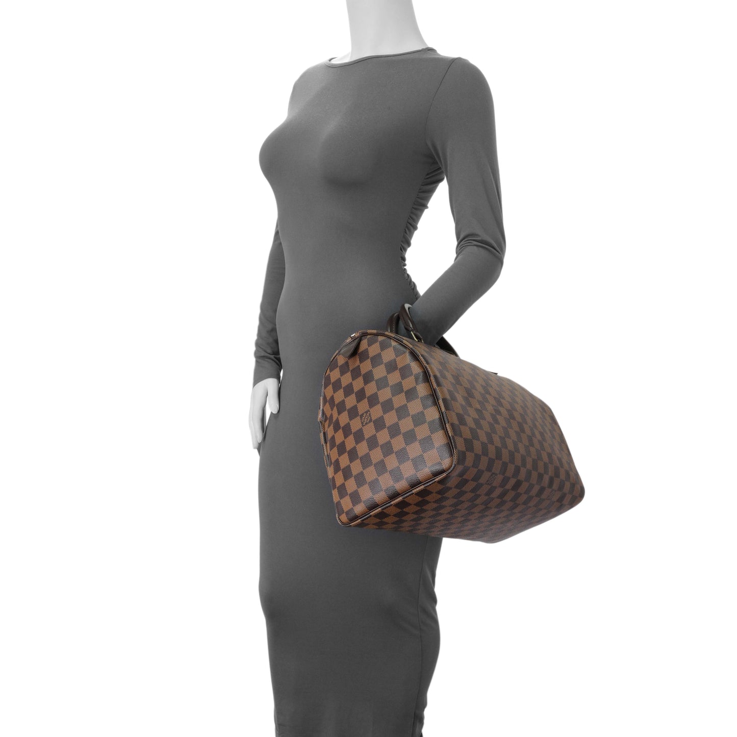 Exclusive Louis Vuitton Damier Ebene Speedy 35 — Alternate View 10