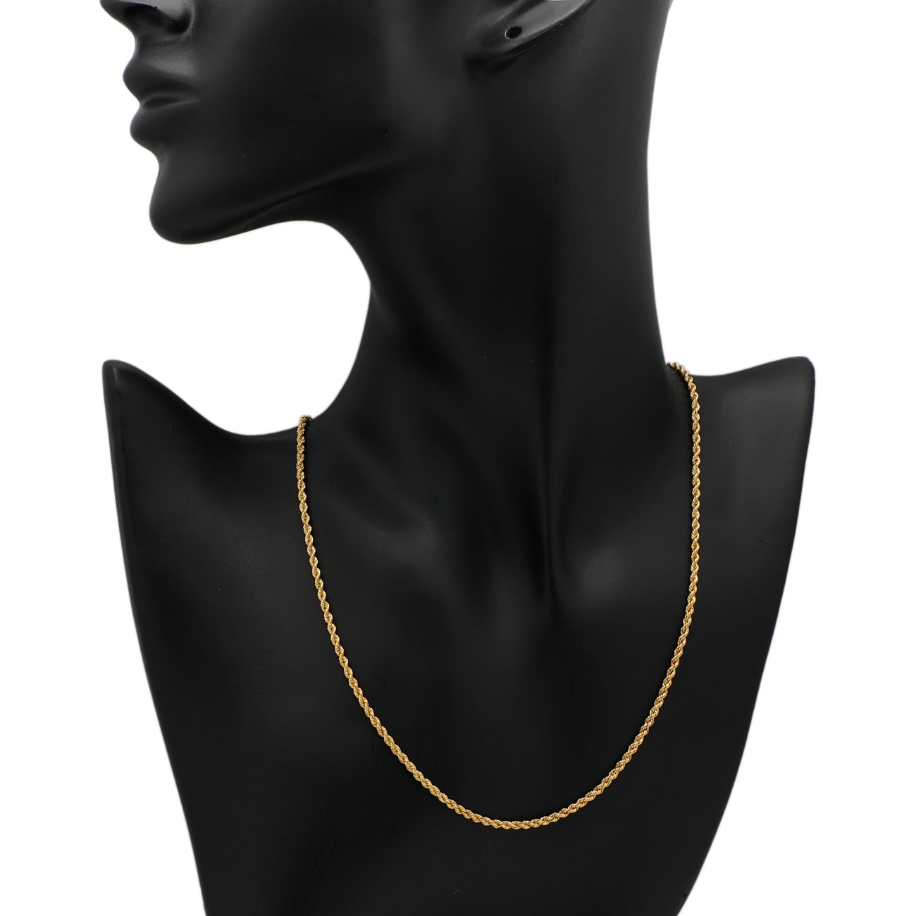 Exclusive Chopard 18K Yellow Gold Rope Necklace — Top View