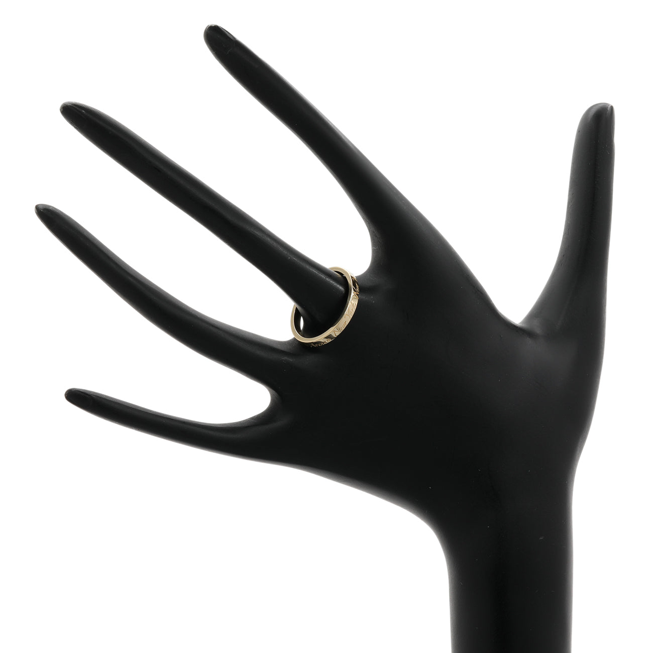 Exclusive Tiffany & Co. 18K Yellow Gold Notes 'Fifth Avenue New York' Band Ring — Back View