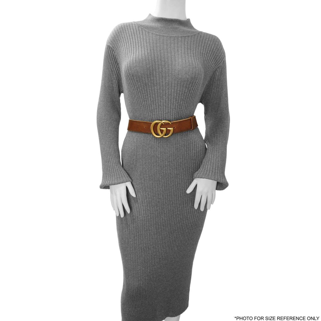 Exclusive Gucci Faded Calfskin Double G 40mm Belt — Detail View