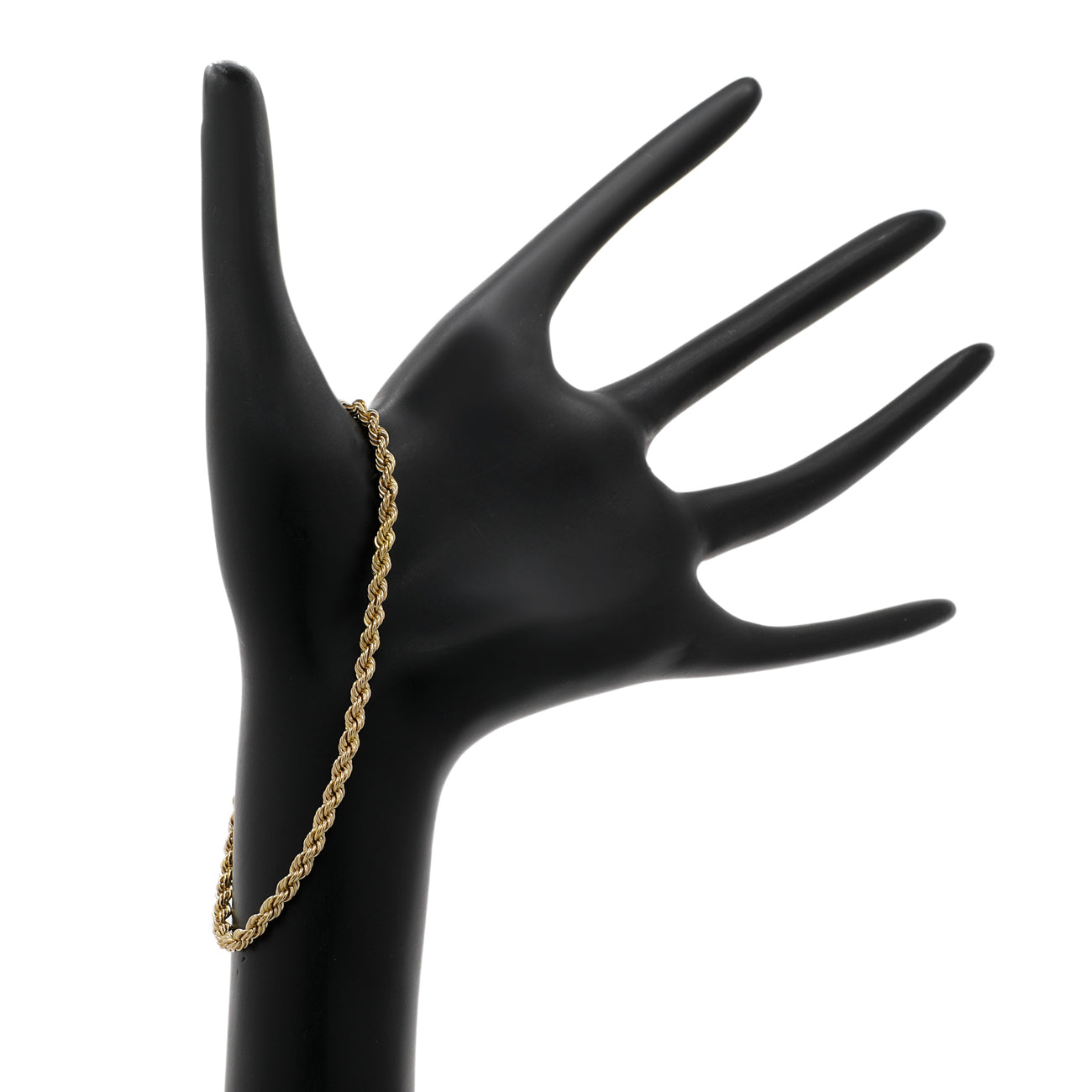 Exclusive 18K Yellow Gold Rope Bracelet — Back View