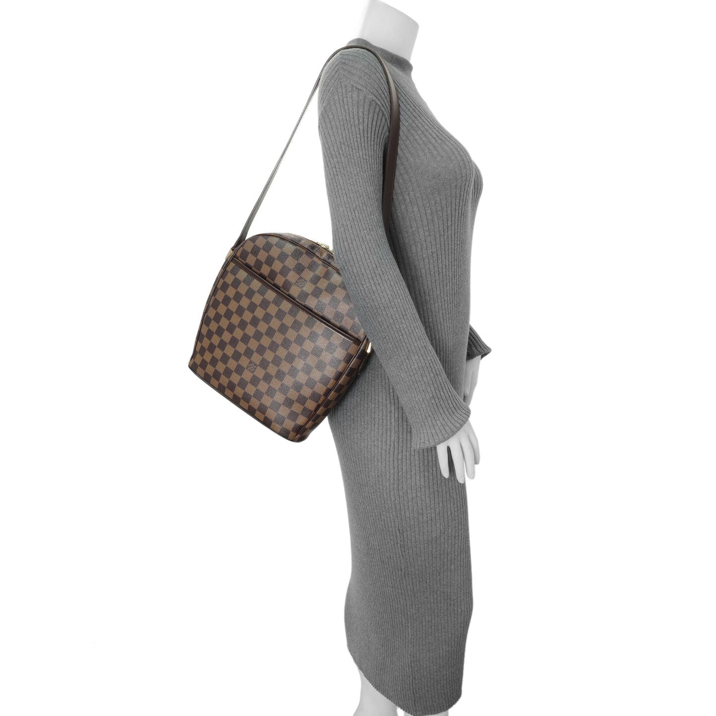 Exclusive Louis Vuitton Damier Ebene Ipanema GM — Alternate View 14
