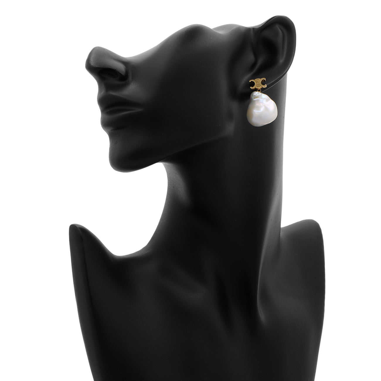 Exclusive Celine Les Perles Baroque Earrings — Back View