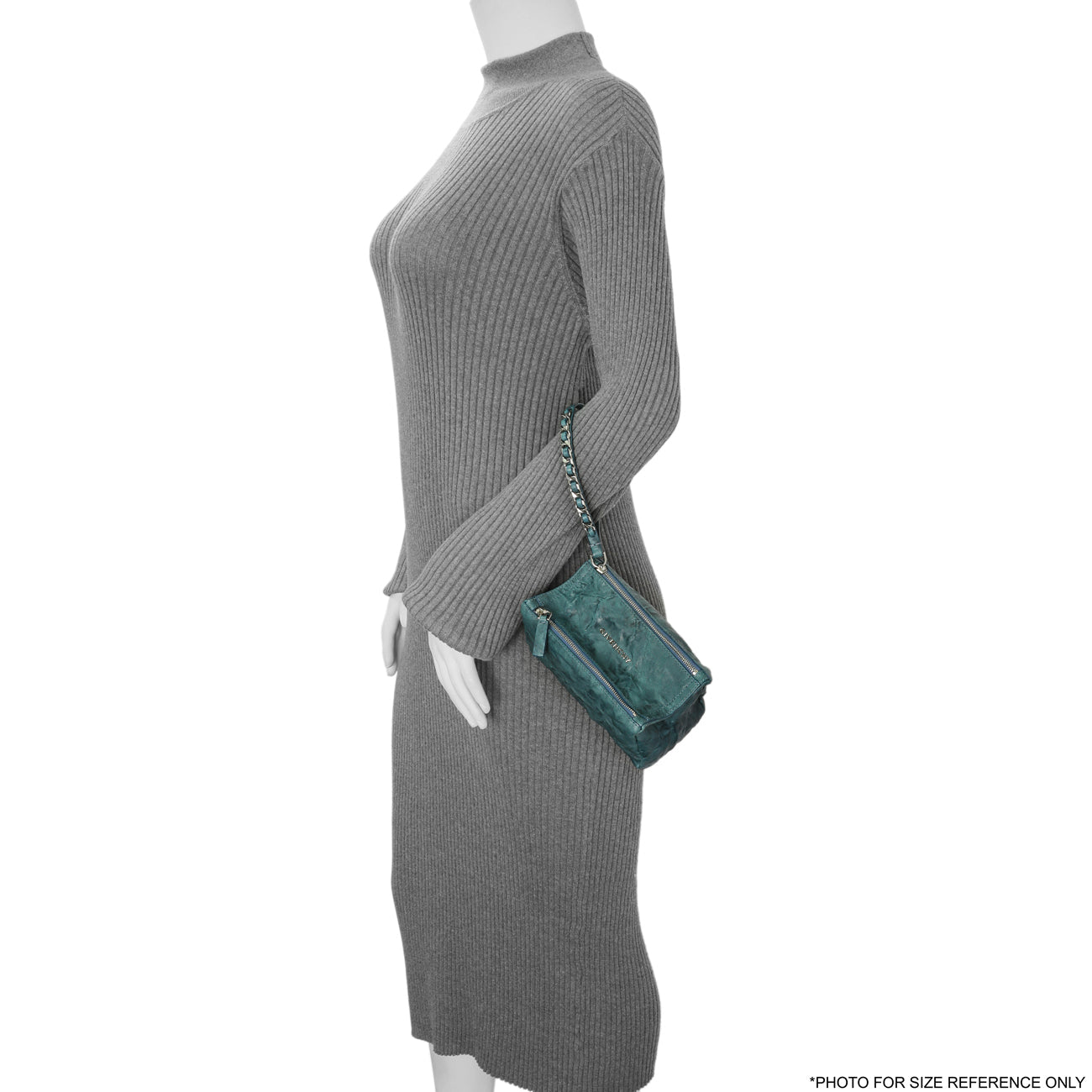 Exclusive Givenchy Teal Tumbled Sheepskin Pandora Wristlet Clutch — Alternate View 7