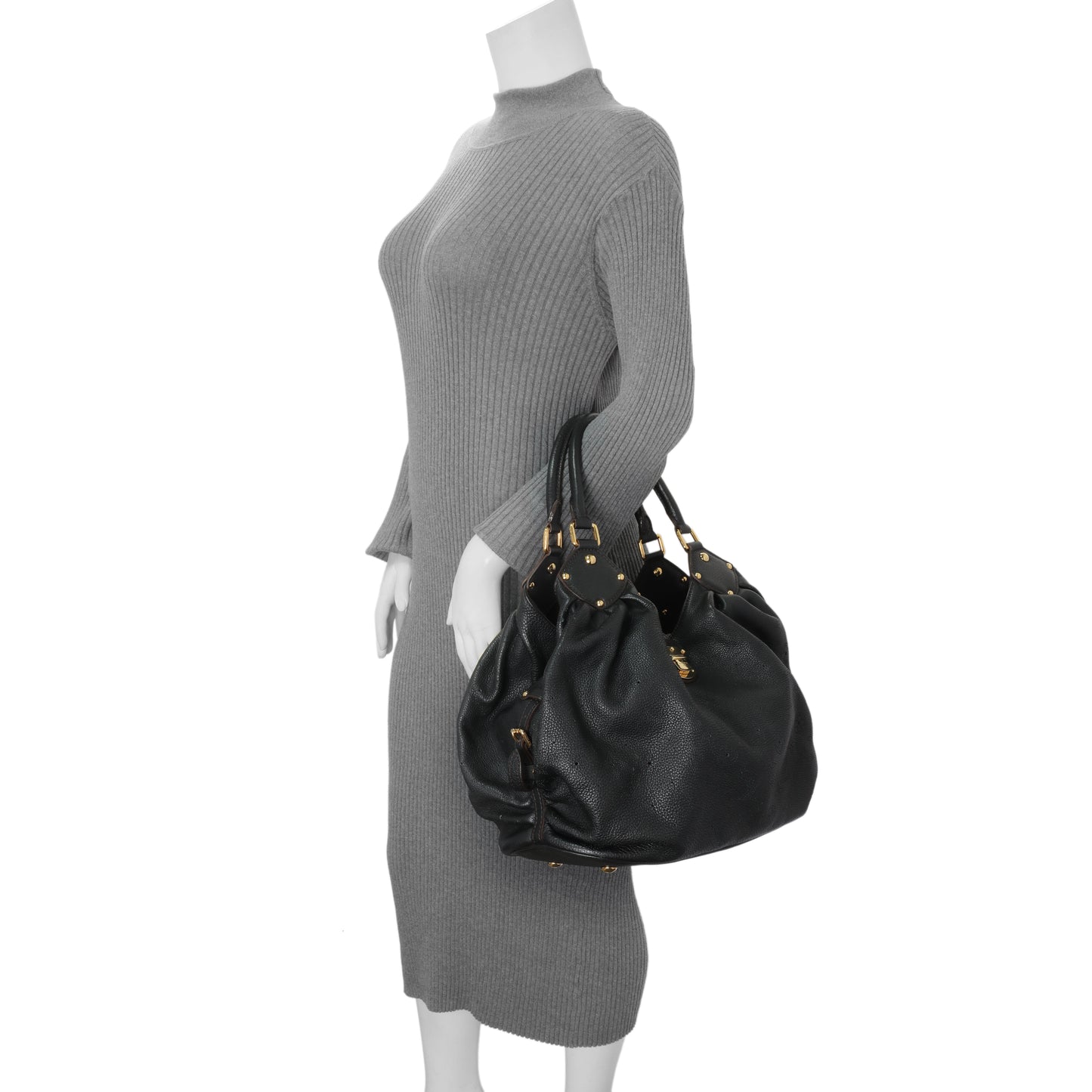 Exclusive Louis Vuitton Black Monogram Mahina L — Alternate View 8