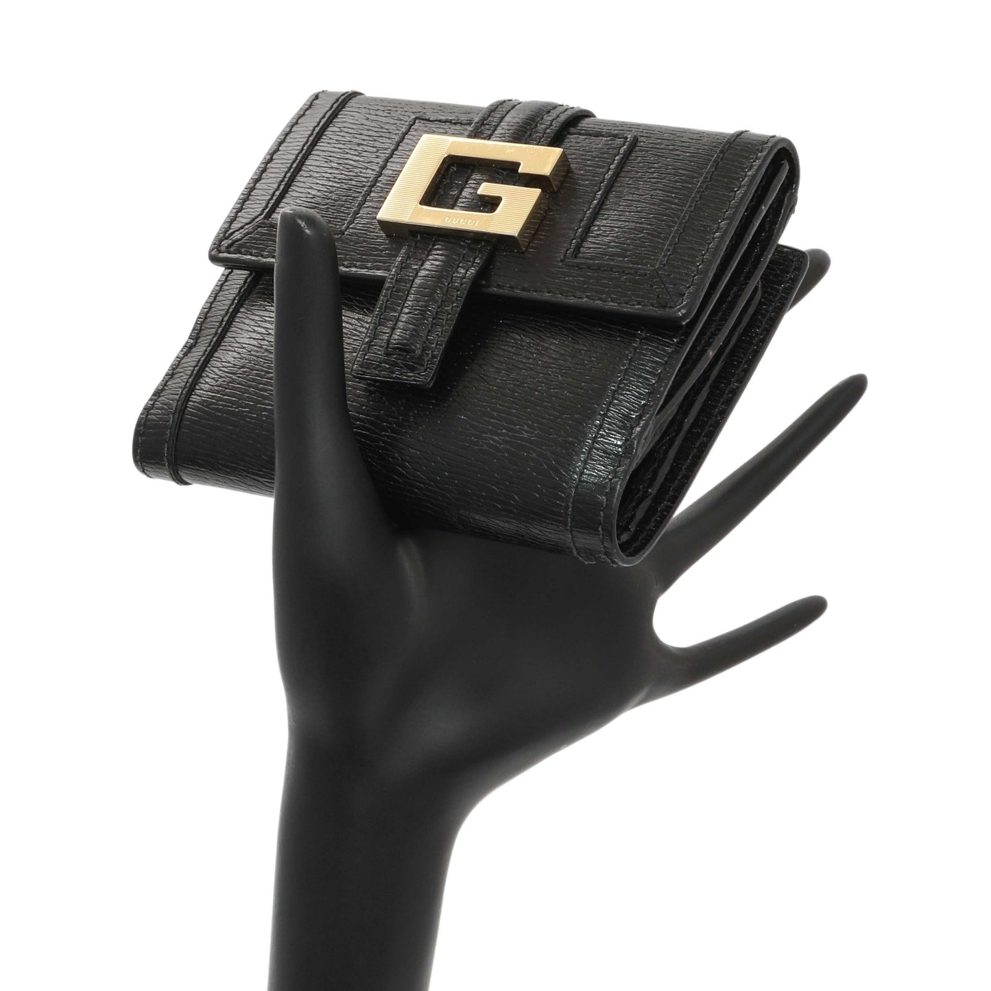 Exclusive Gucci Black Calfskin Vintage Compact Wallet — Alternate View 7