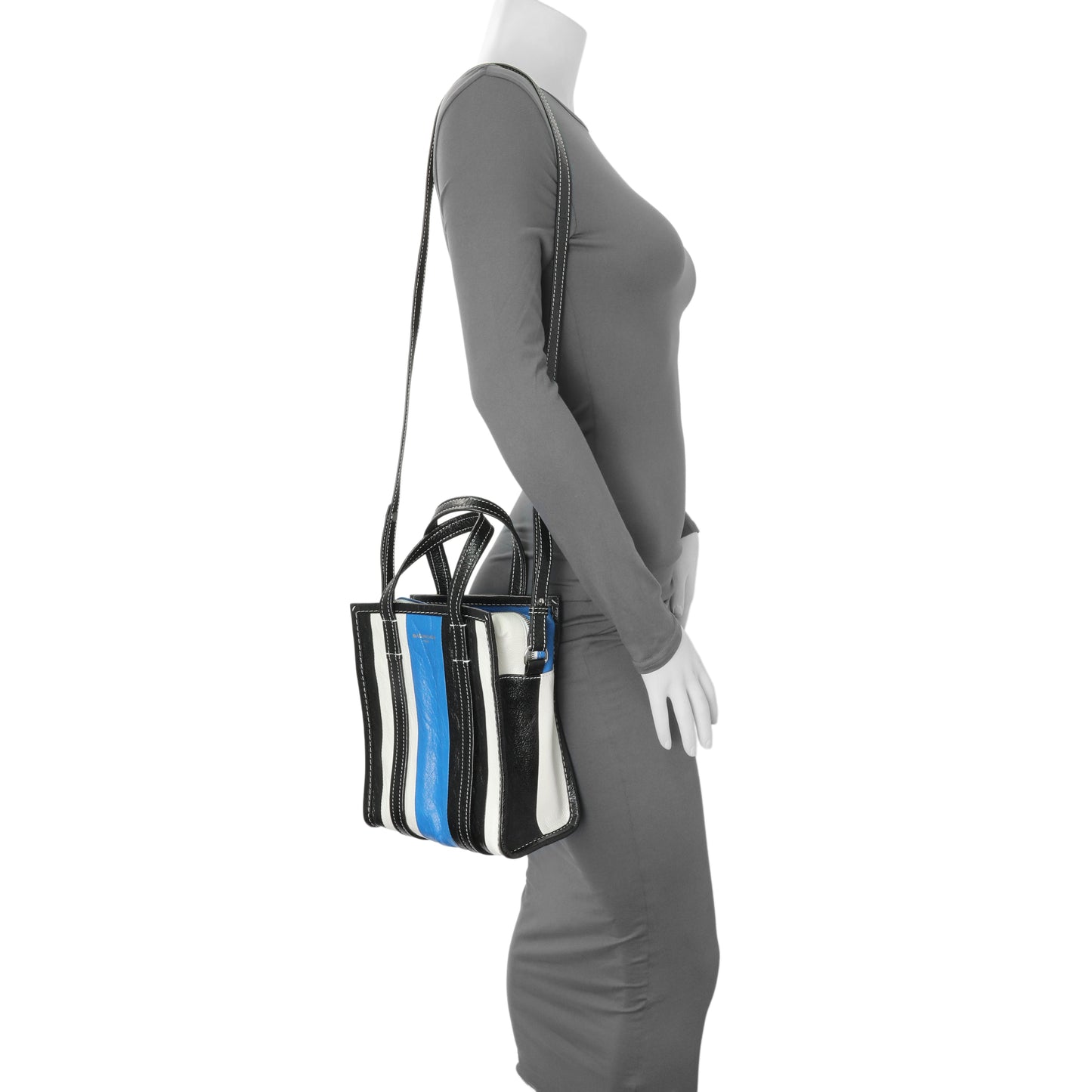 Exclusive Balenciaga Agneau XS Bazar Shopper Tote — Alternate View 7