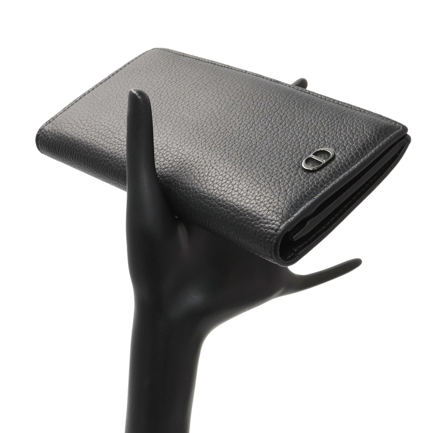 Exclusive Christian Dior Black Calfskin Icon Vertical Wallet — Alternate View 7