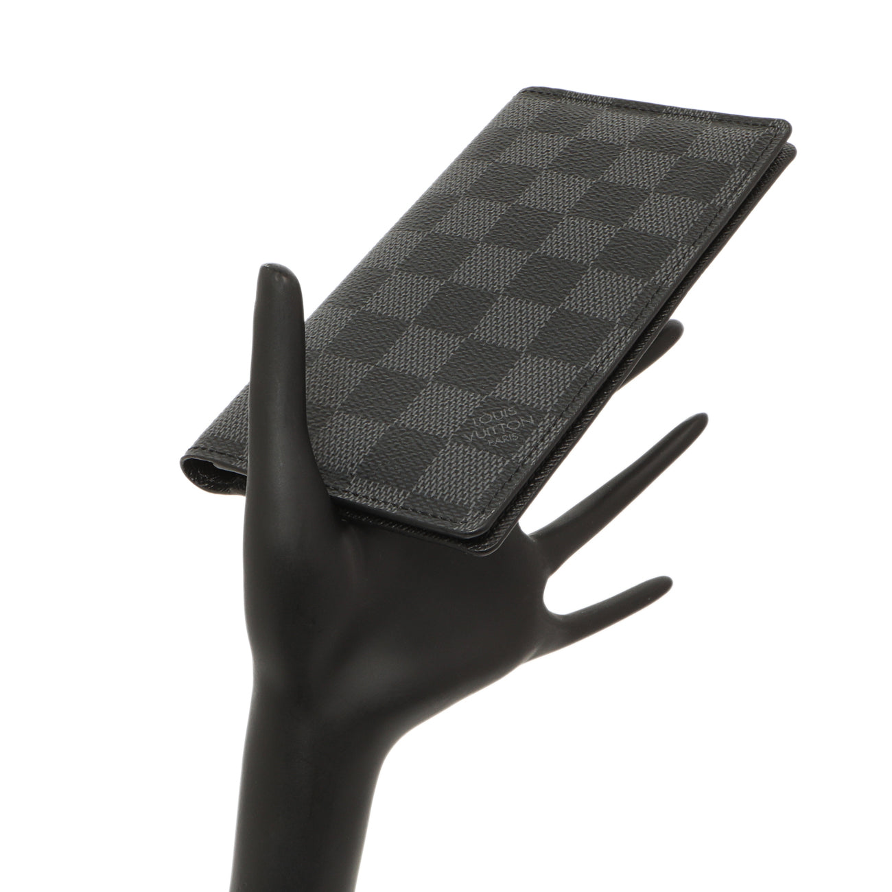 Exclusive Louis Vuitton Damier Graphite Checkbook Cover Wallet — Alternate View 7
