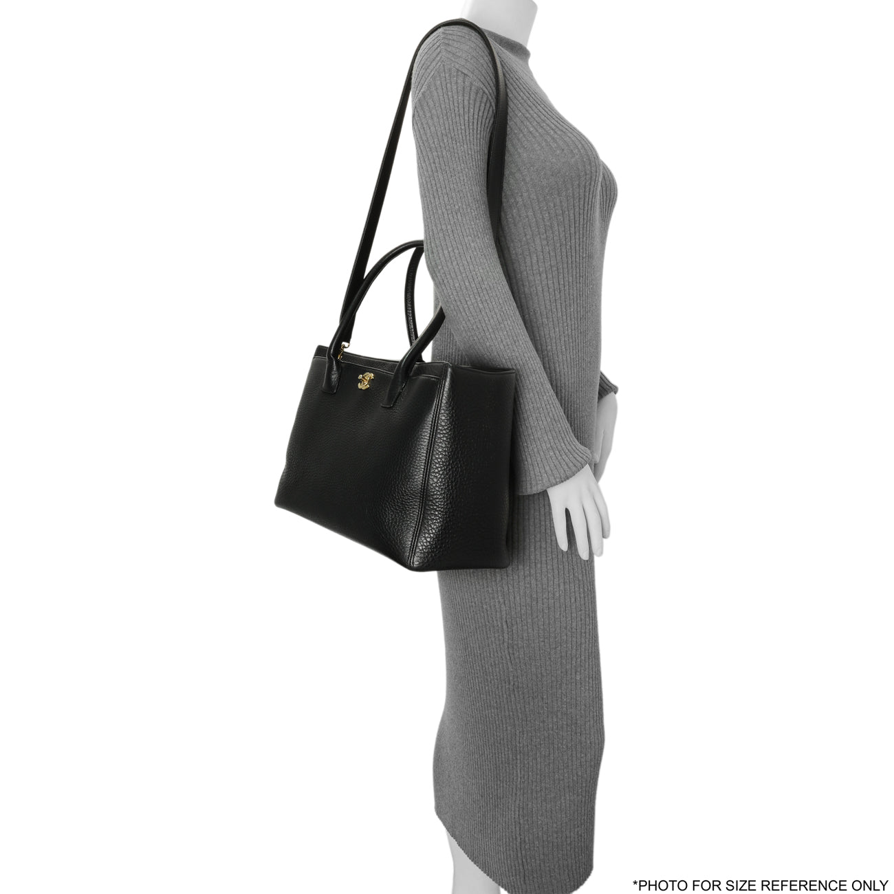 Exclusive Chanel Black Calfskin Cerf Executive Shopper Tote — Alternate View 13
