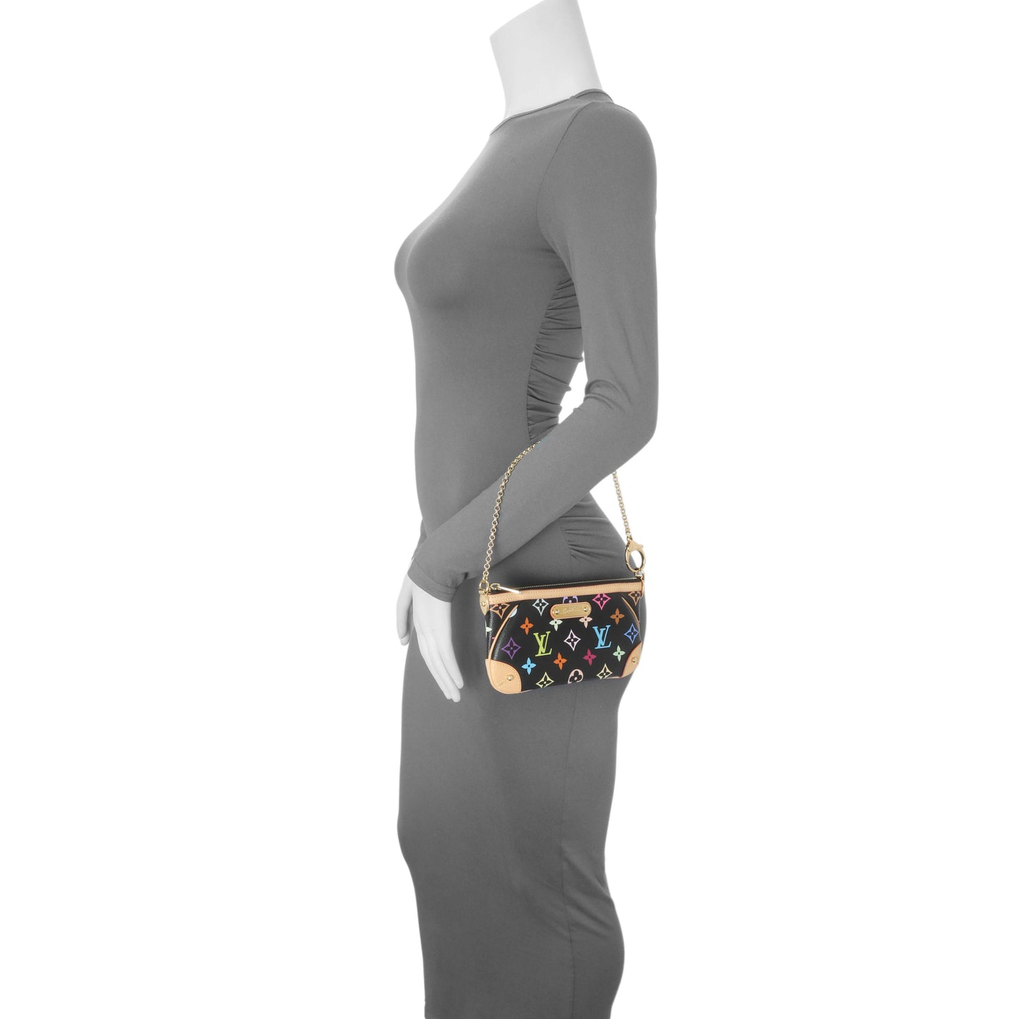 Exclusive Louis Vuitton Monogram Multicolor Pochette Milla MM — Alternate View 7