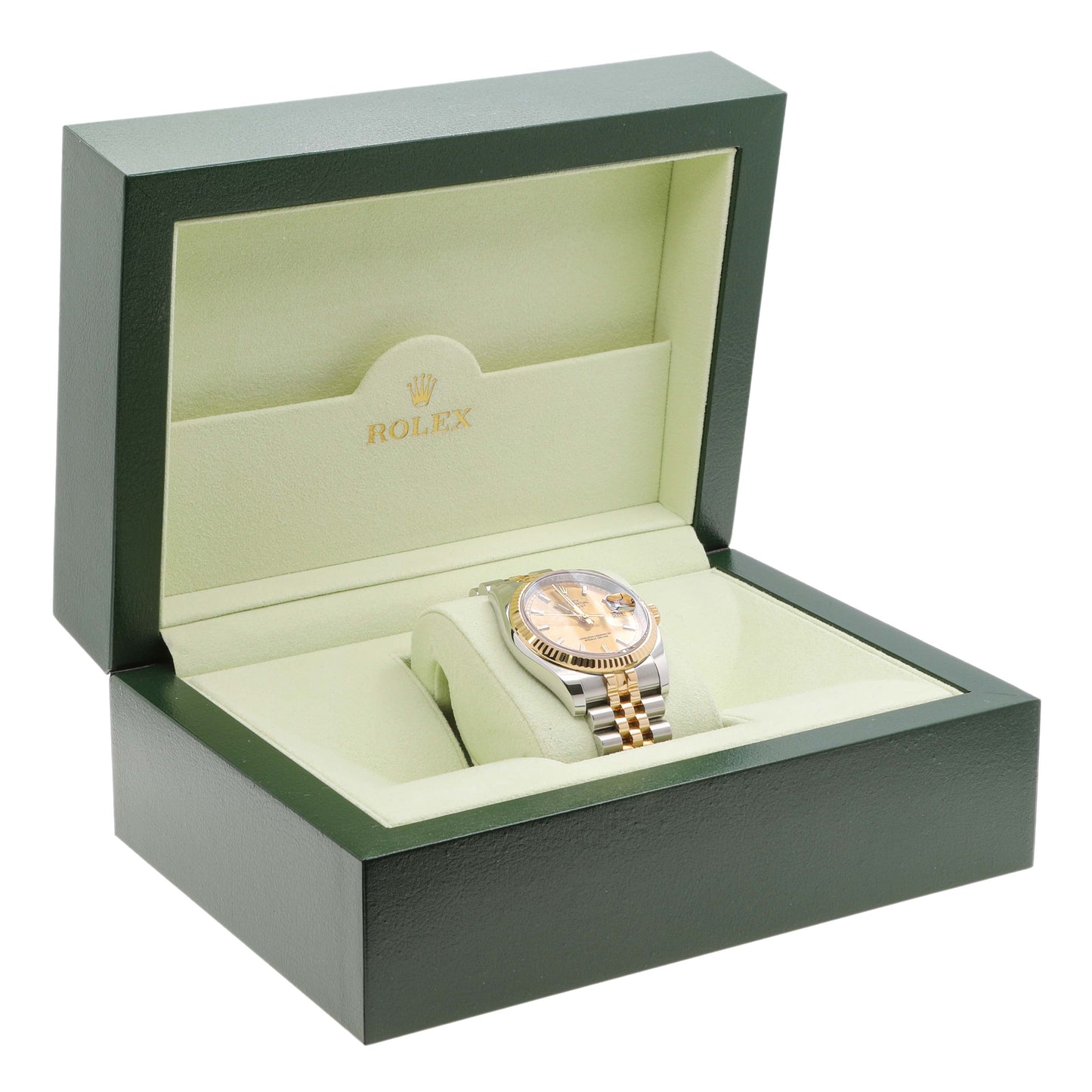 Exclusive Rolex 18K Yellow Gold Stainless Steel Datejust 36 116233 — Detail View