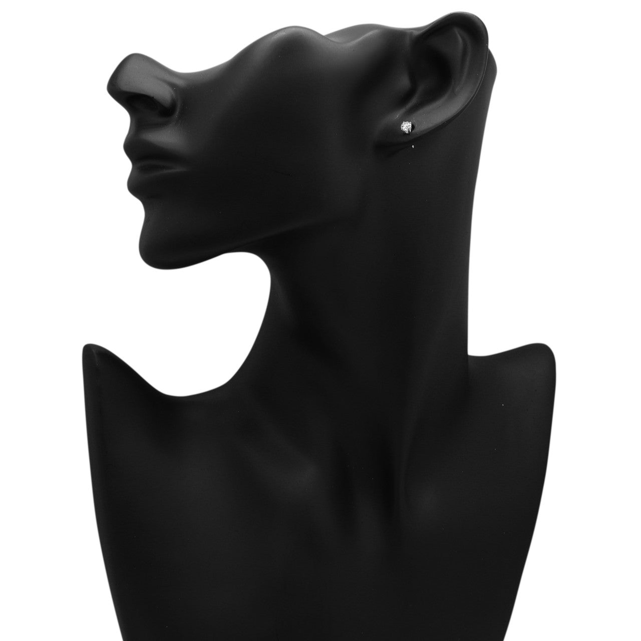 Exclusive 14K White Gold 0.36 Carat Diamond Stud Earrings — Back View
